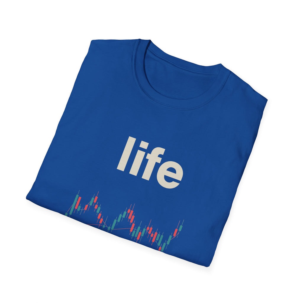 Gildan Unisex Softstyle® T-Shirt -Life is like a candle stick chart