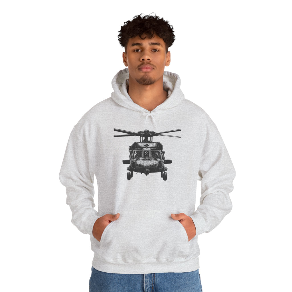 Gildan Heavy Blend Hoodie-Black Hawk Helicopter Hoodie
