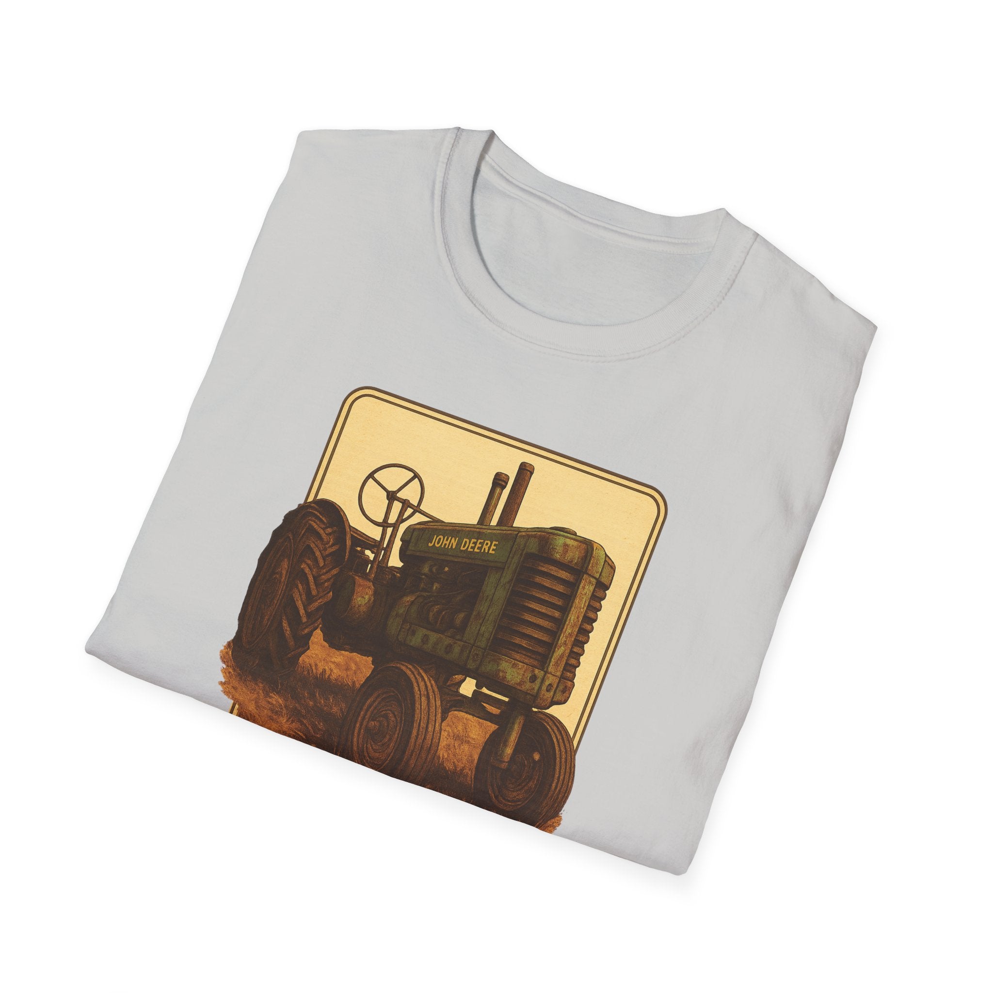 Gildan Unisex Softstyle® T-Shirt- Vintage John Deere Tractor