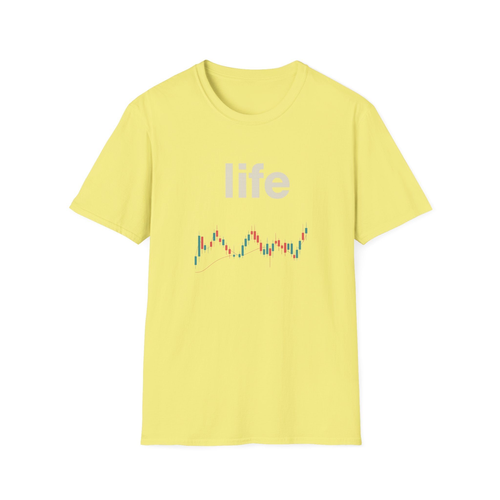 Gildan Unisex Softstyle® T-Shirt -Life is like a candle stick chart