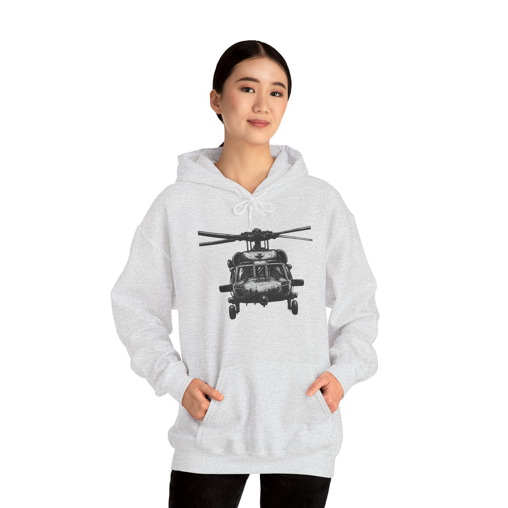 Gildan Heavy Blend Hoodie-Black Hawk Helicopter Hoodie