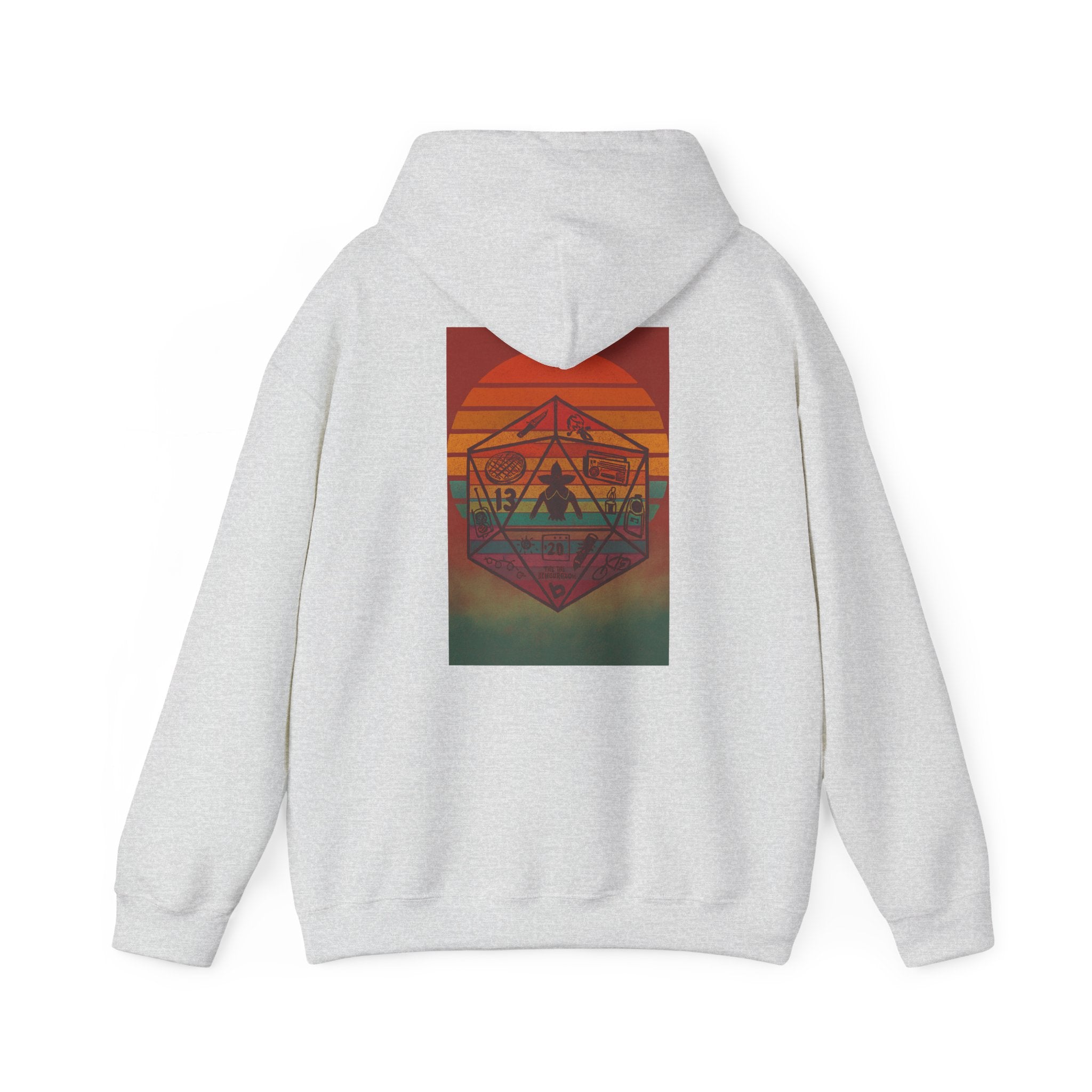 Gildan Heavy Blend Hoodie Stranger Things 20 Sided Dice