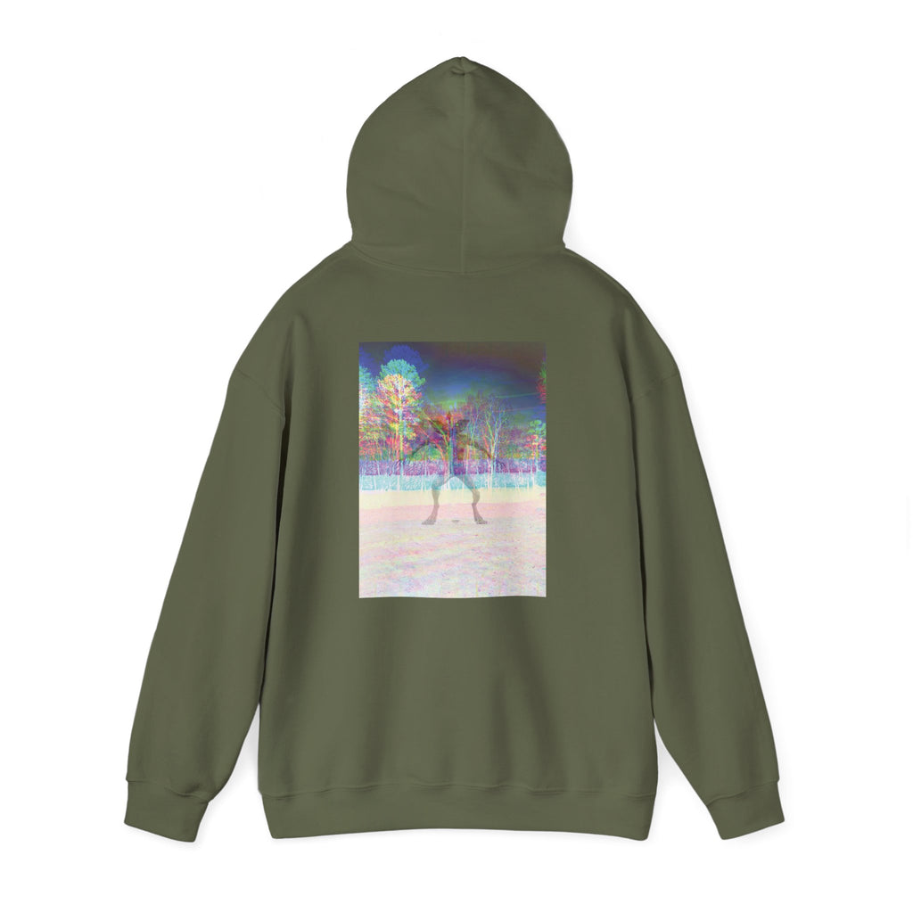 Gildan Heavy Blend Hoodie — Retro Stranger Things Monster Sweatshirt