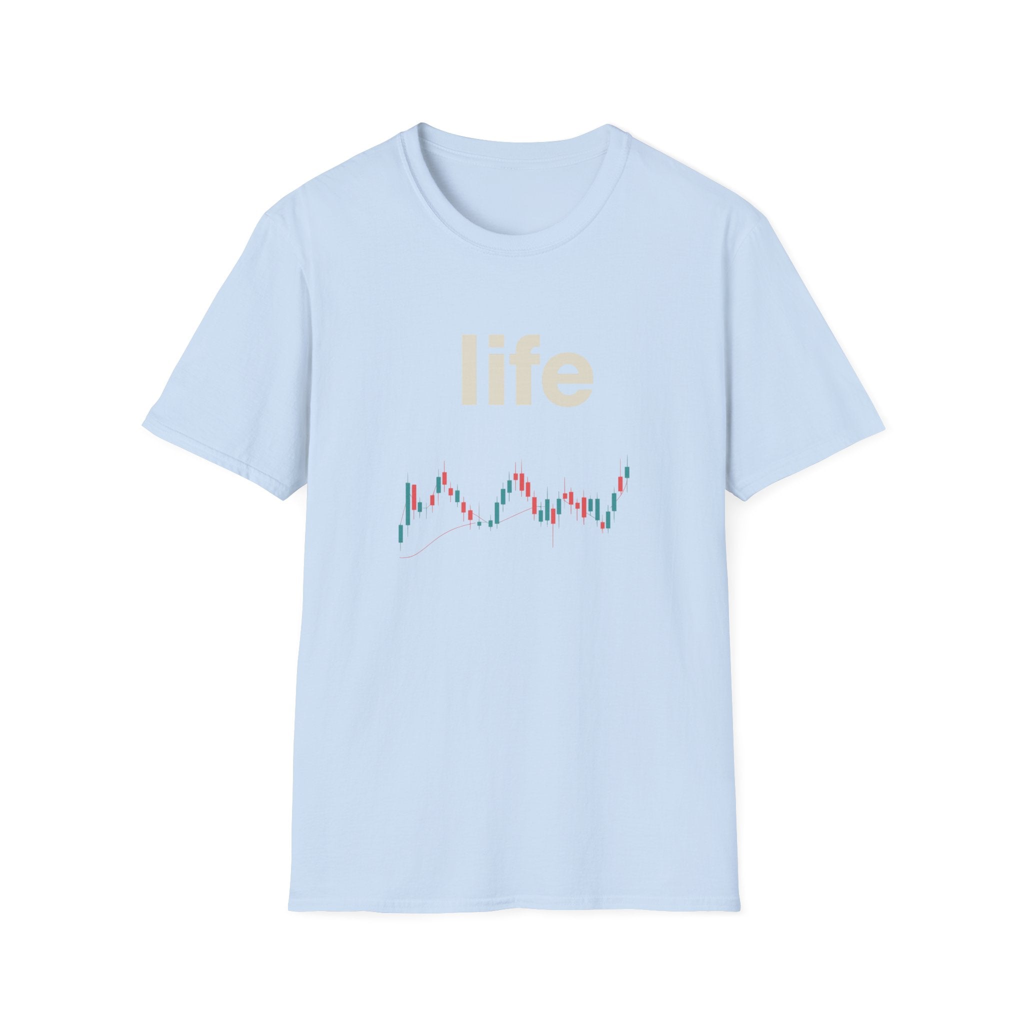 Gildan Unisex Softstyle® T-Shirt -Life is like a candle stick chart