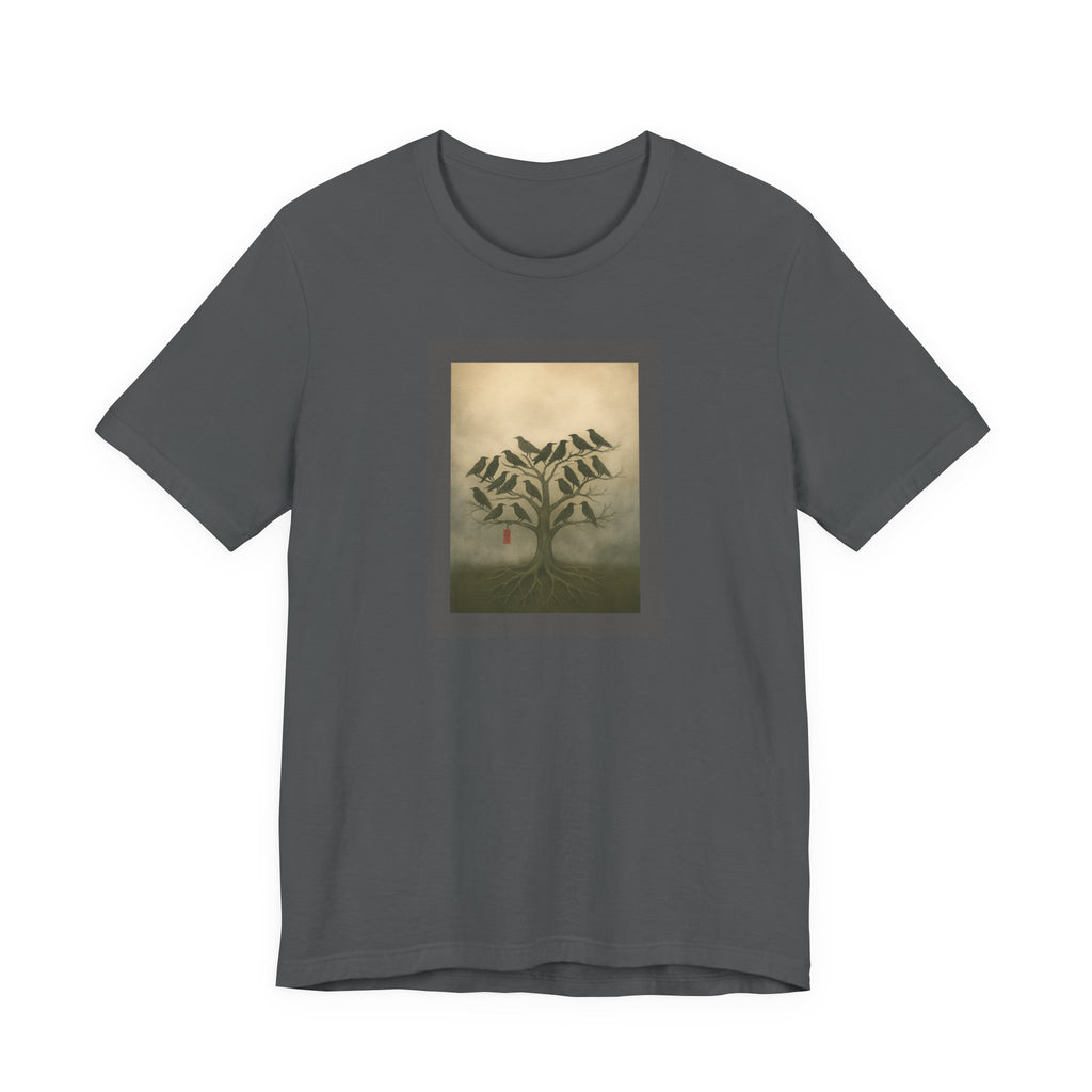 Bella+Canvas Unisex Jersery Short Sleeve T-Shirt Tree of Birds T-Shirt