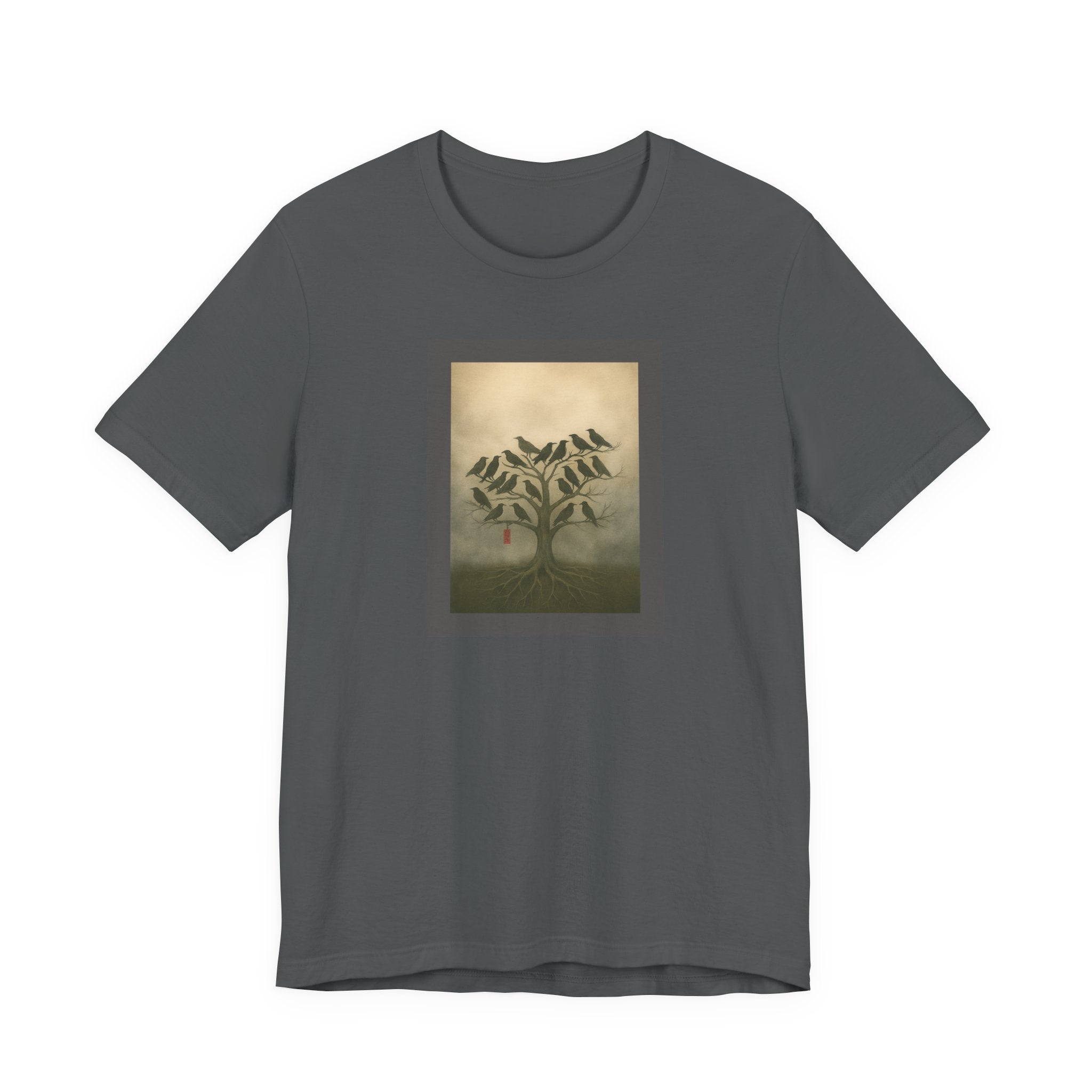 Bella+Canvas Unisex Jersery Short Sleeve T-Shirt Tree of Birds T-Shirt