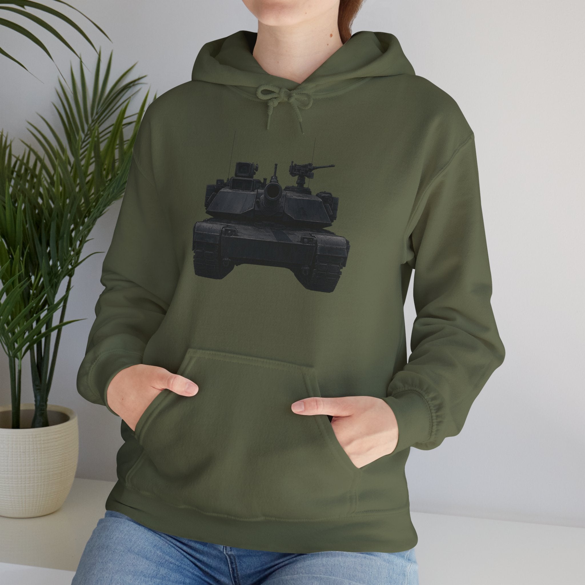 Military Tank Gildan Hoodie