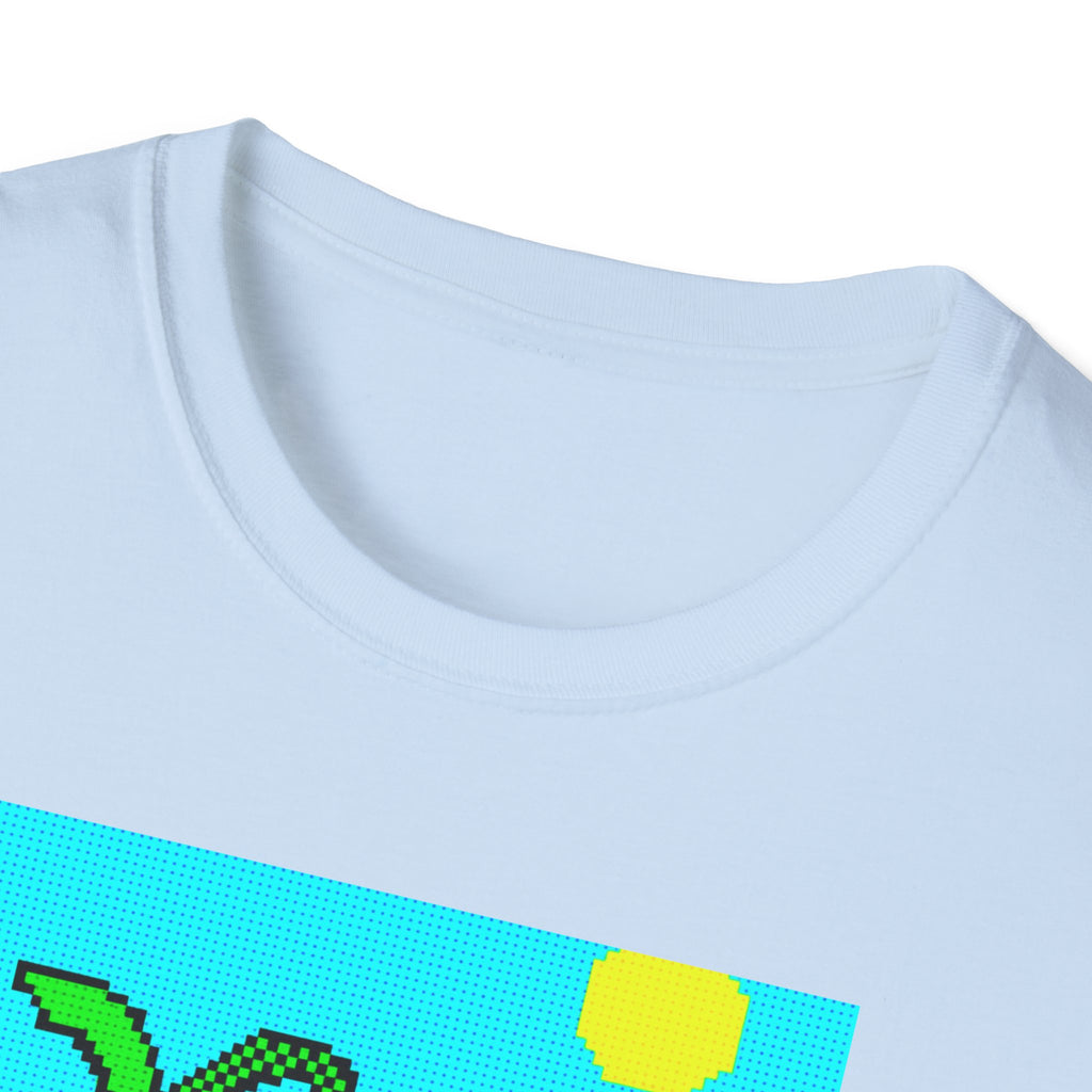 Gildan Unisex Softstyle® T-Shirt Retro MS Windows Card Theme Beaach