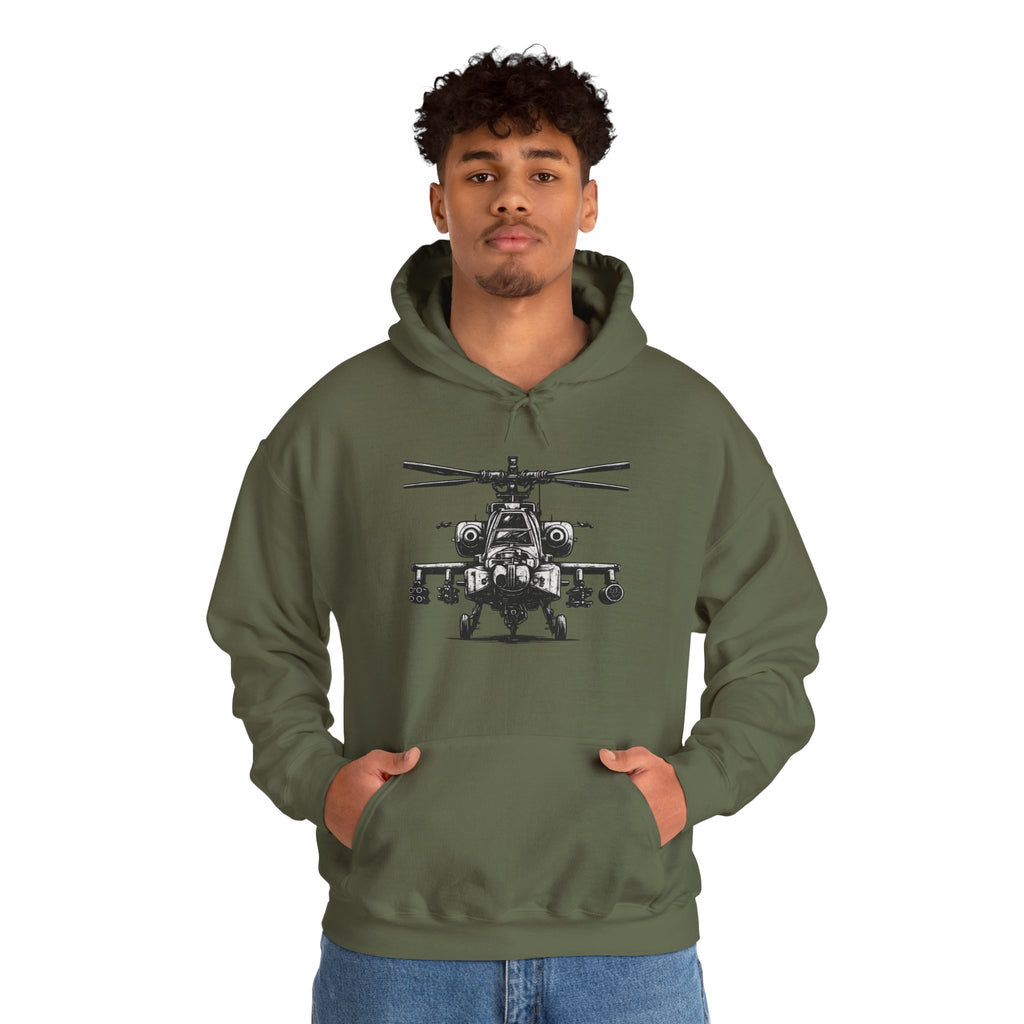 Gildan Heavy Blend Hoodie-Apache Helicopter Hoodie
