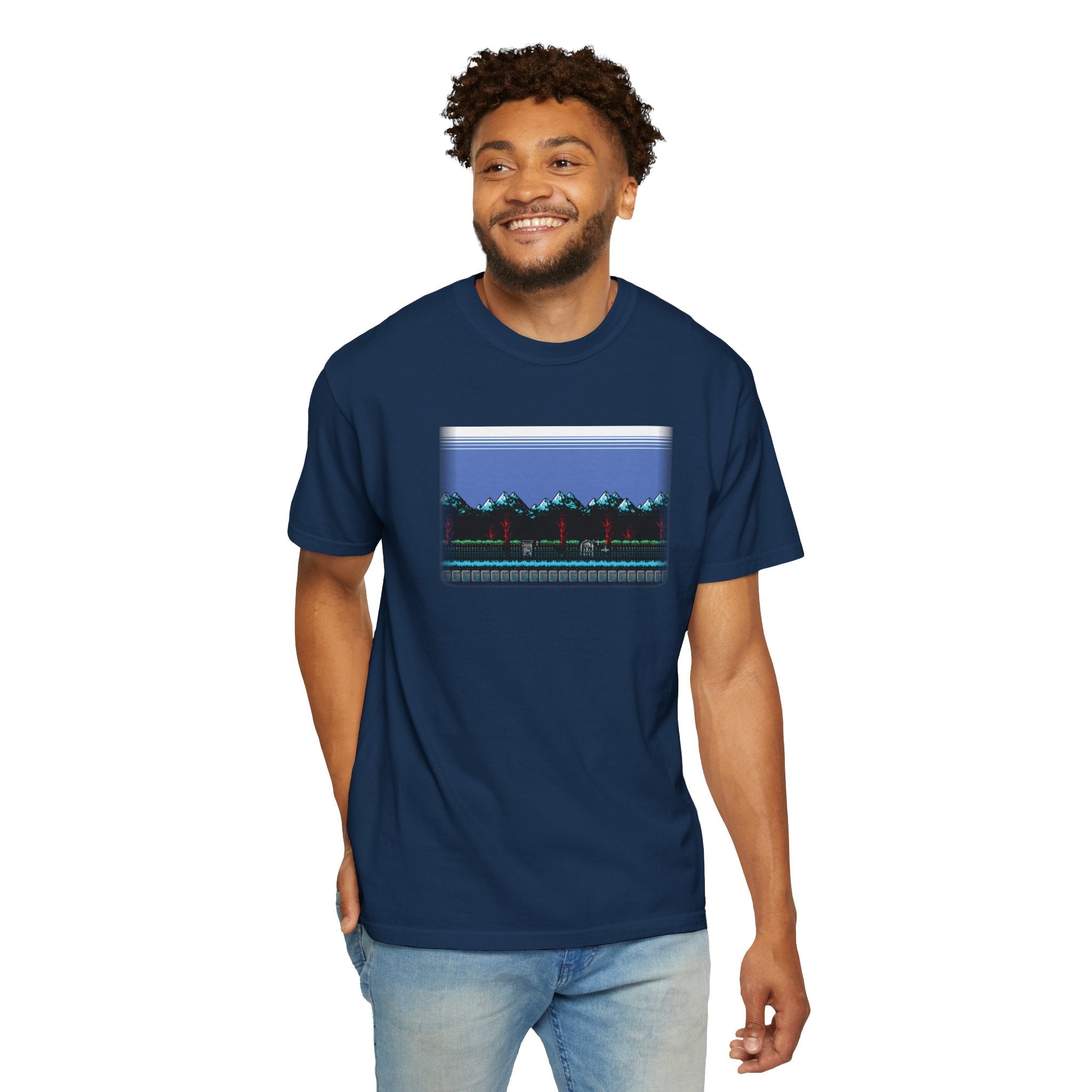 Comfort Colors® Garment-Dyed Short Sleeve Tee Graphic design-Simon's Quest scene