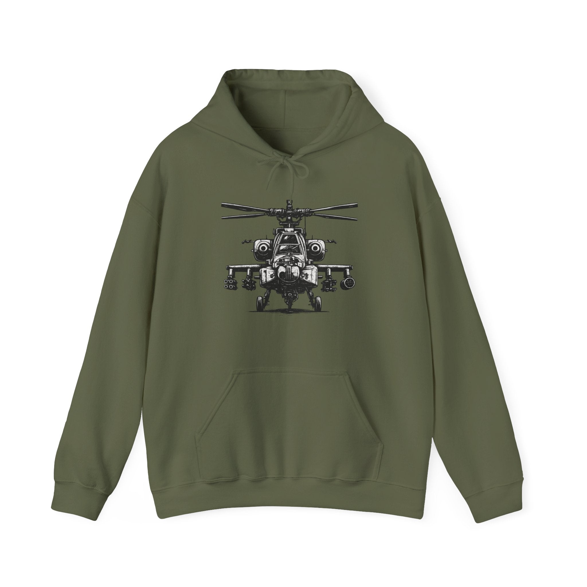 Gildan Heavy Blend Hoodie-Apache Helicopter Hoodie