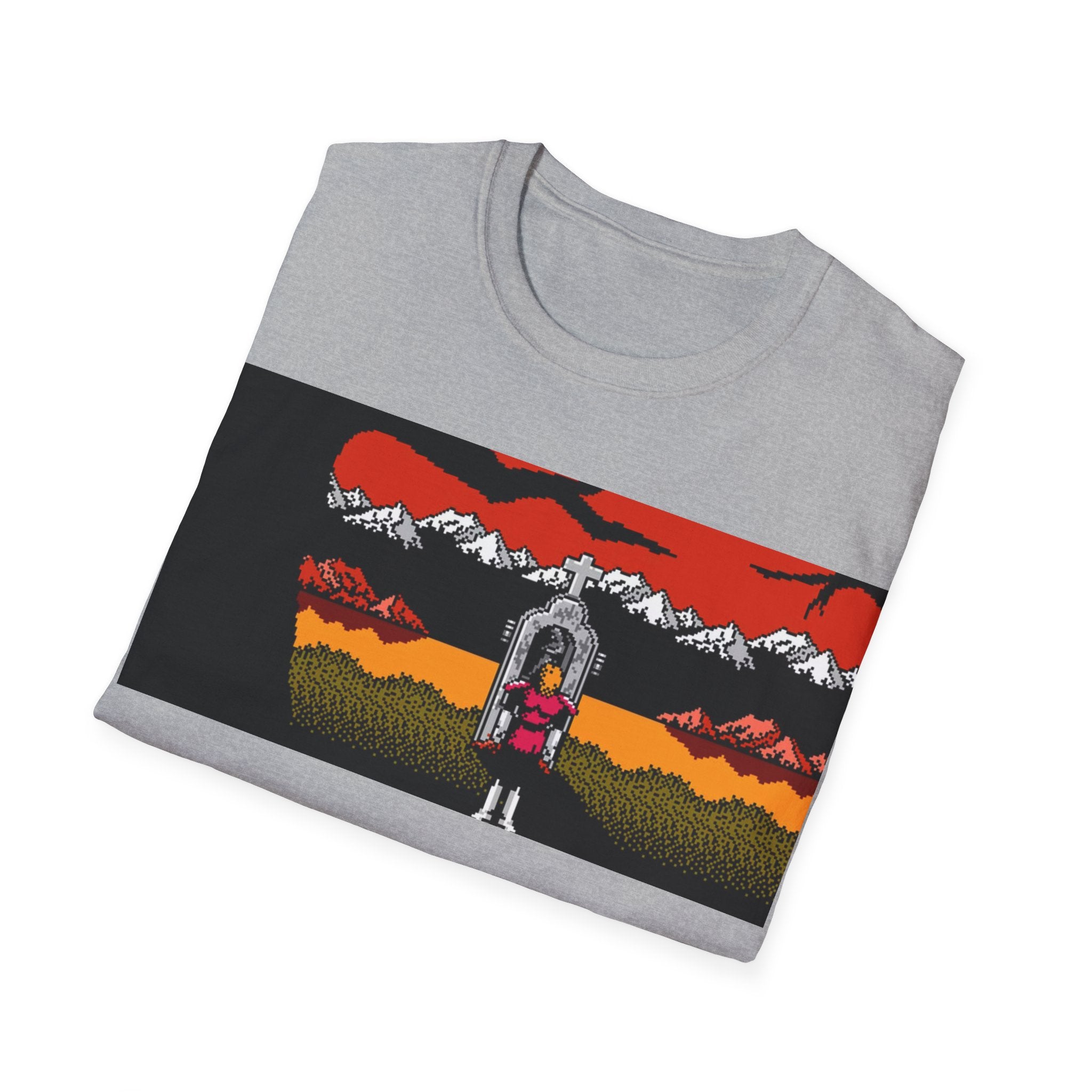 Gildan Unisex Softstyle® T-Shirt Retro Gamer - NES Simon's Quest Ending Design