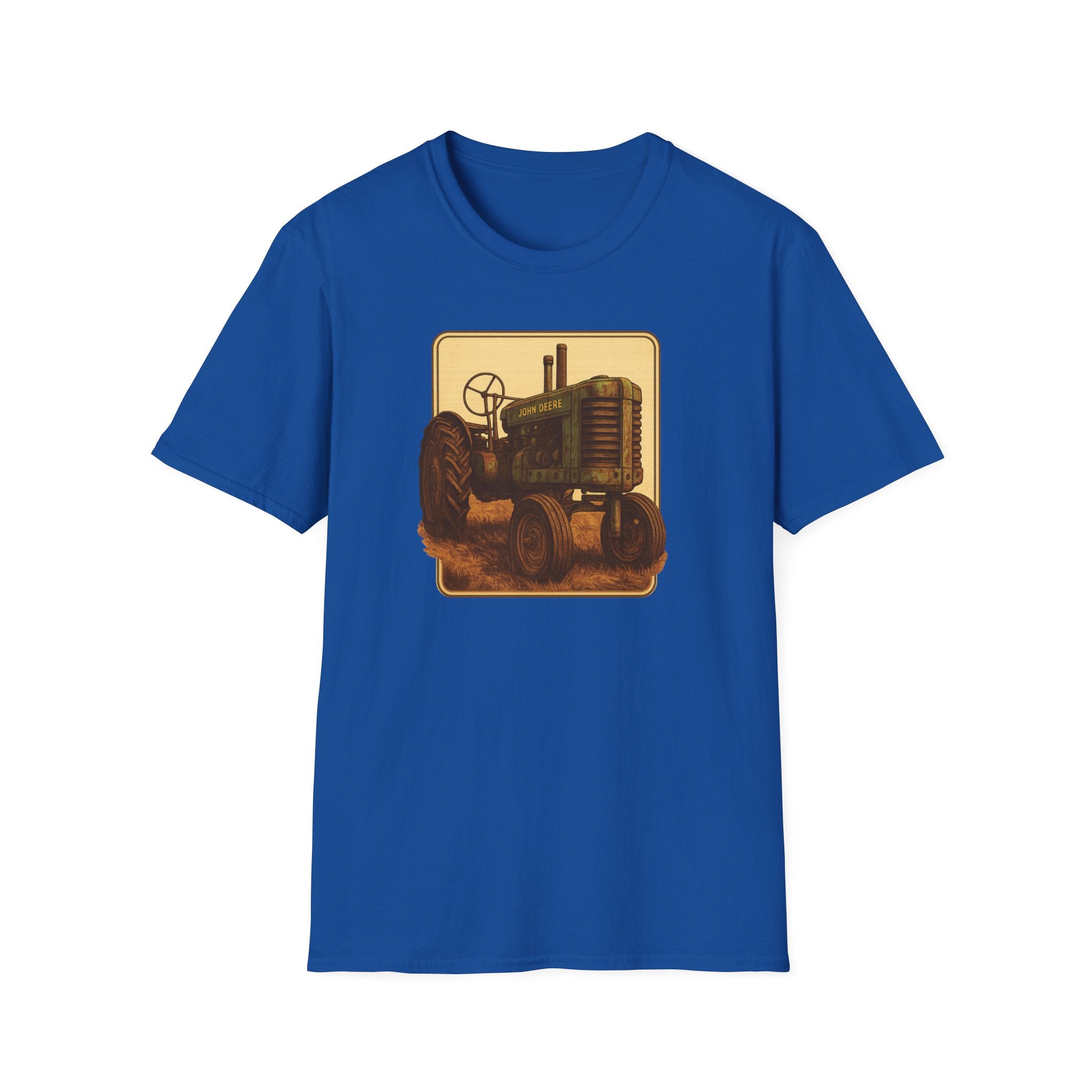 Gildan Unisex Softstyle® T-Shirt- Vintage John Deere Tractor