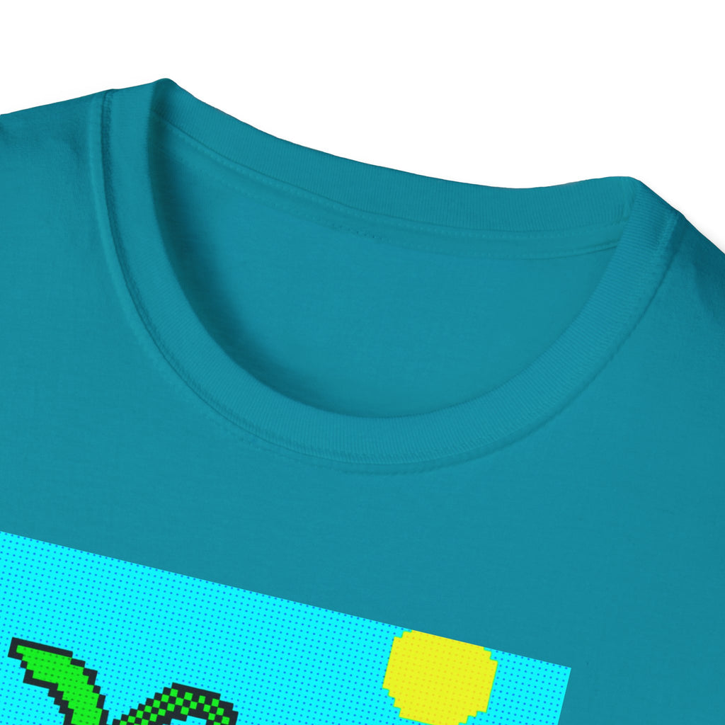 Gildan Unisex Softstyle® T-Shirt Retro MS Windows Card Theme Beaach