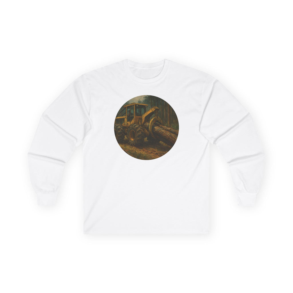 Skidder Dragging Wood Long Sleeve Tee
