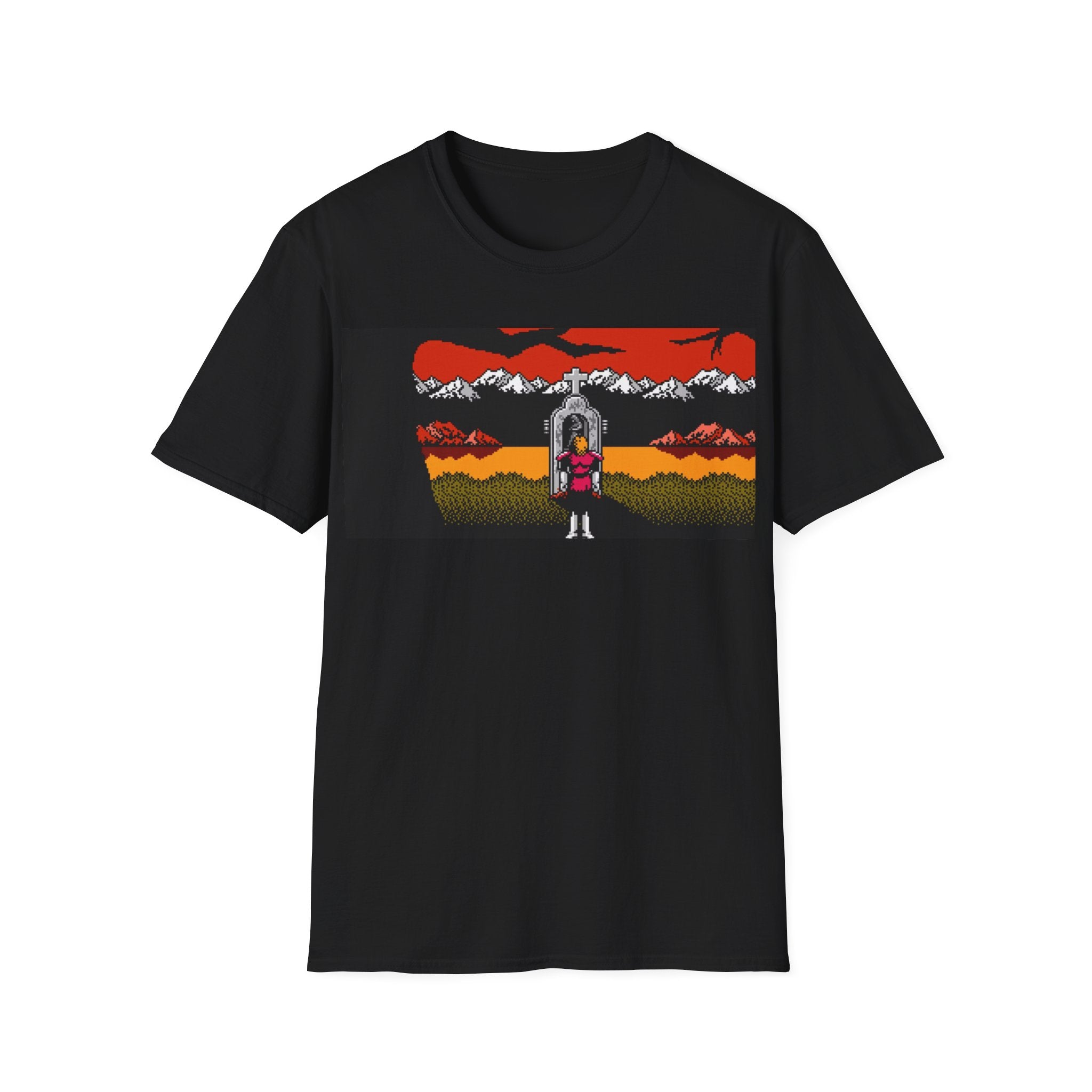 Gildan Unisex Softstyle® T-Shirt Retro Gamer - NES Simon's Quest Ending Design