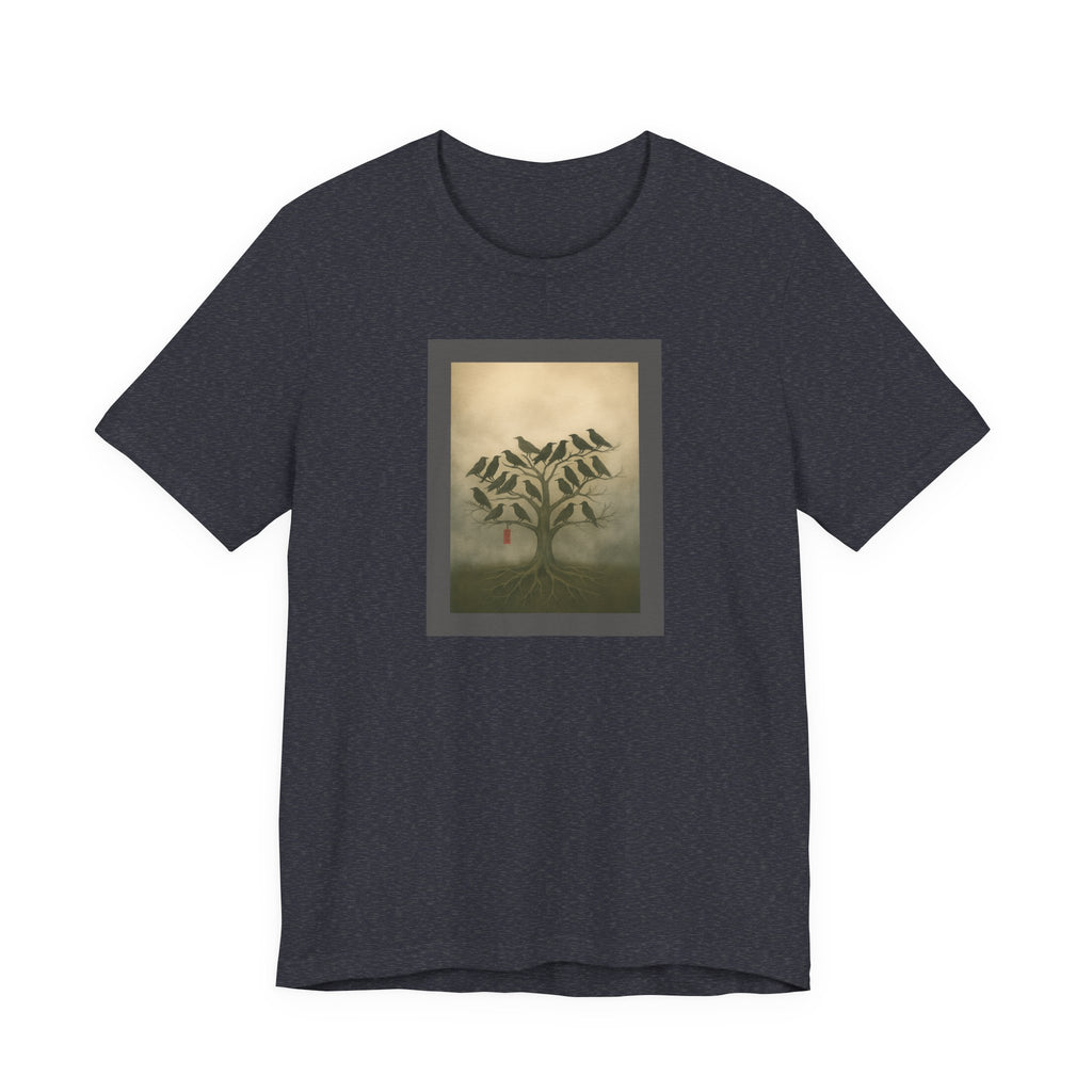 Bella+Canvas Unisex Jersery Short Sleeve T-Shirt Tree of Birds T-Shirt