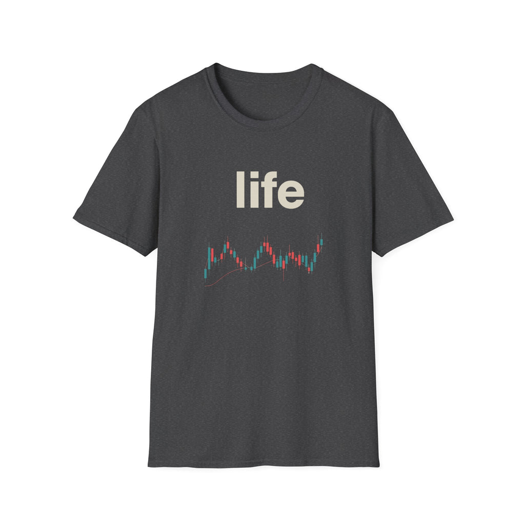 Gildan Unisex Softstyle® T-Shirt -Life is like a candle stick chart
