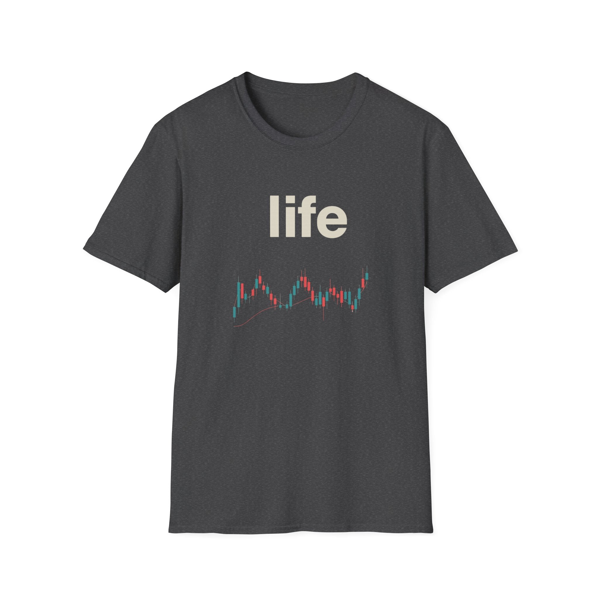 Gildan Unisex Softstyle® T-Shirt -Life is like a candle stick chart
