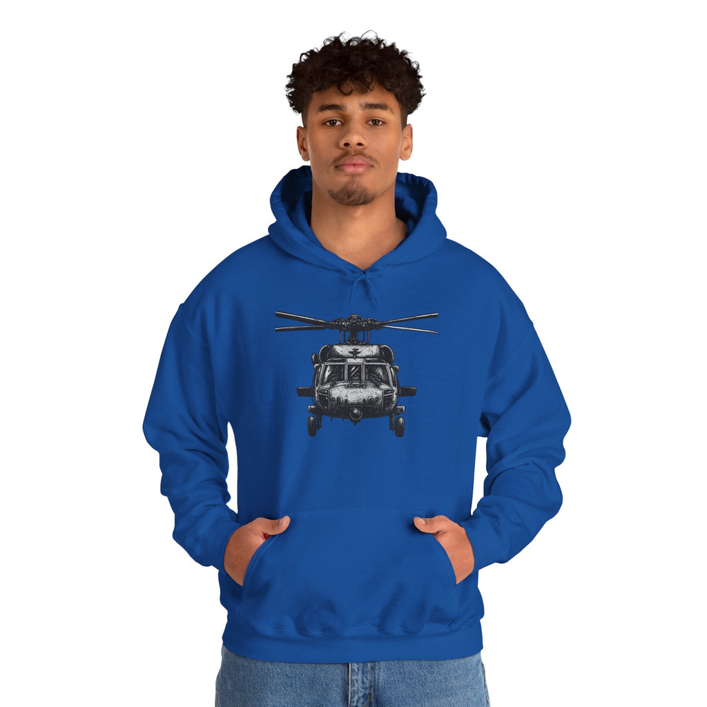 Gildan Heavy Blend Hoodie-Black Hawk Helicopter Hoodie