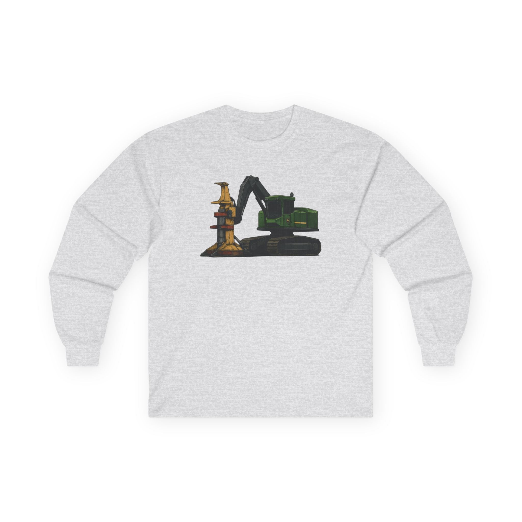 Logging Site Feller-Buncher Long Sleeve Tee