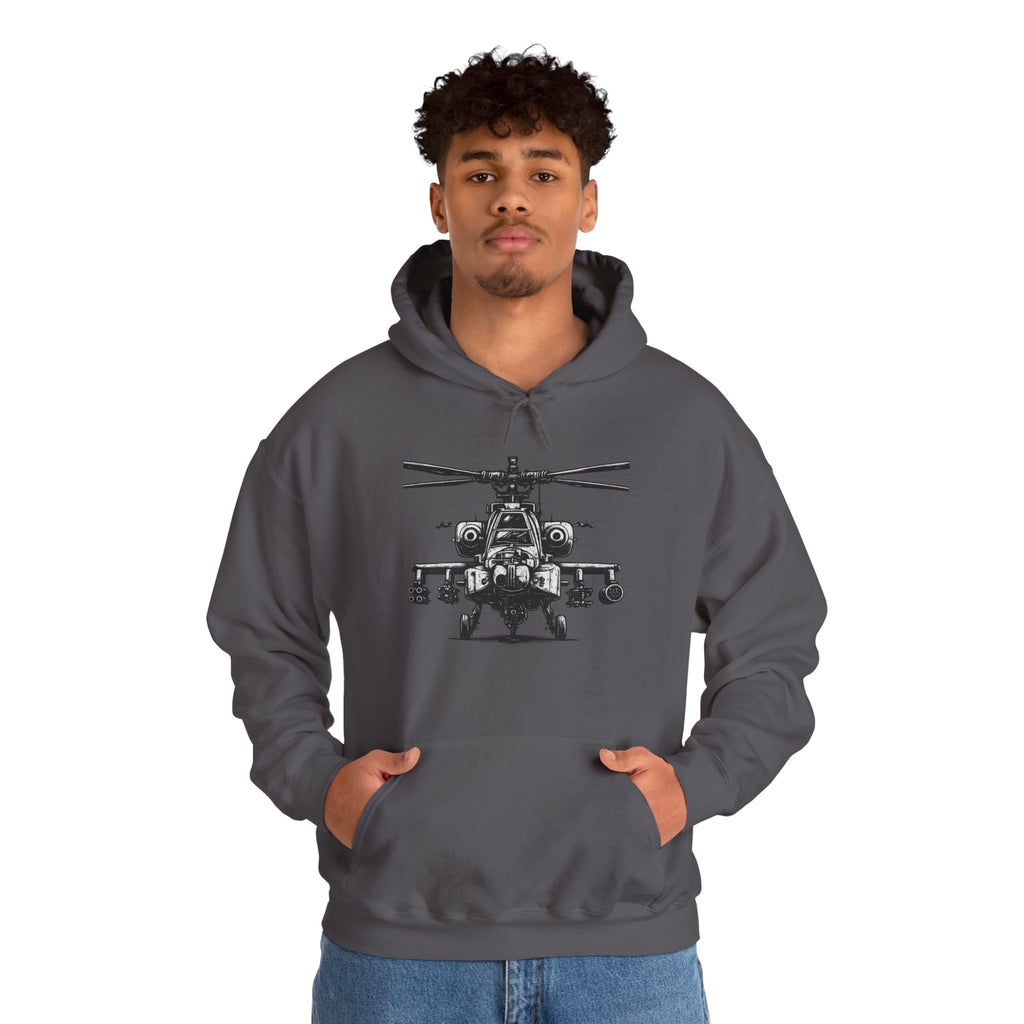 Gildan Heavy Blend Hoodie-Apache Helicopter Hoodie