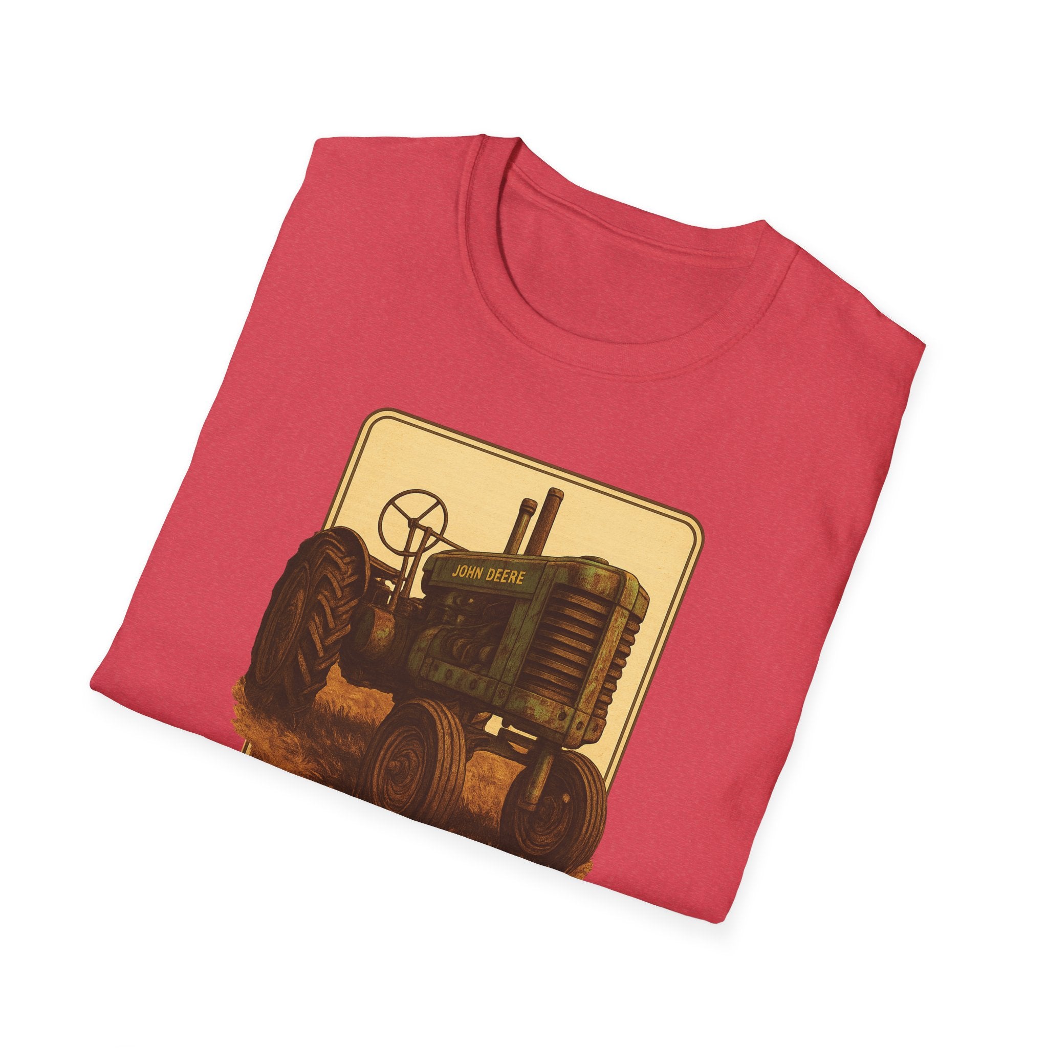 Gildan Unisex Softstyle® T-Shirt- Vintage John Deere Tractor