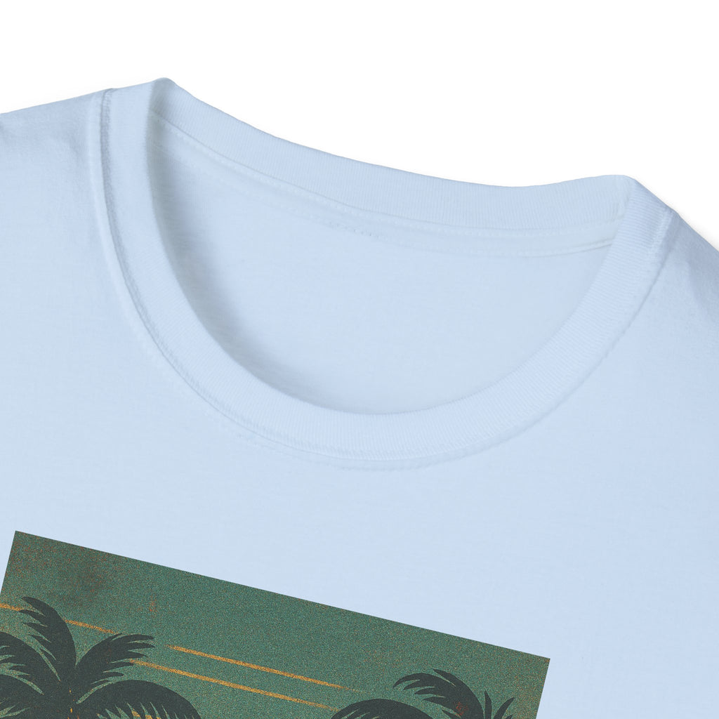Gildan Unisex Softstyle® T-Shirt Retro Beach Sunset