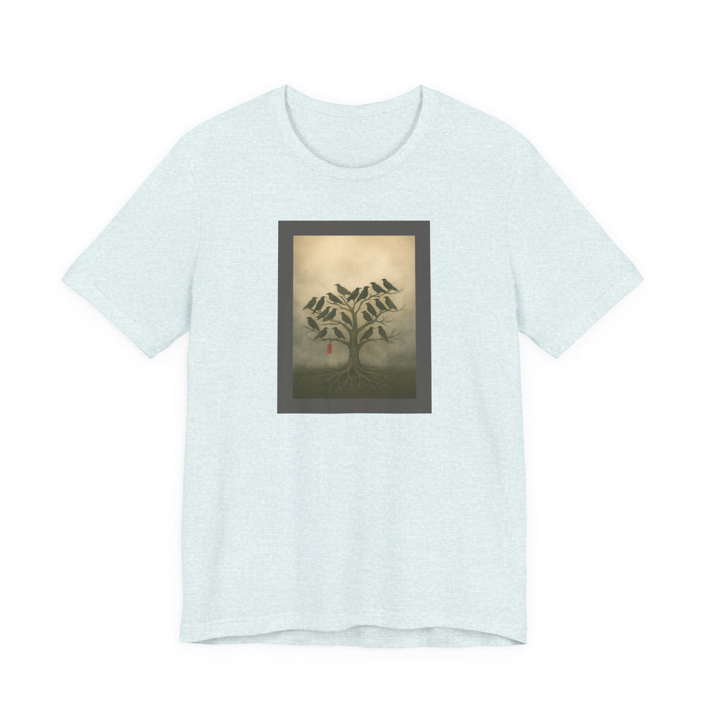 Bella+Canvas Unisex Jersery Short Sleeve T-Shirt Tree of Birds T-Shirt
