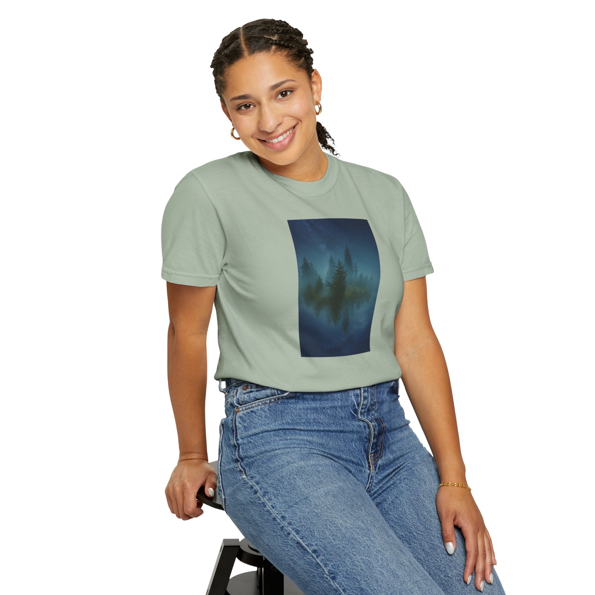 Comfort Colors® Garment-Dyed Short Sleeve Tee-Floating Forest