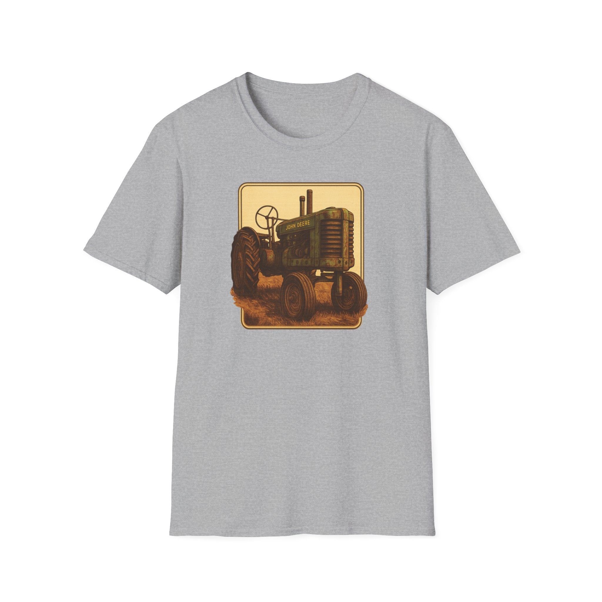Gildan Unisex Softstyle® T-Shirt- Vintage John Deere Tractor