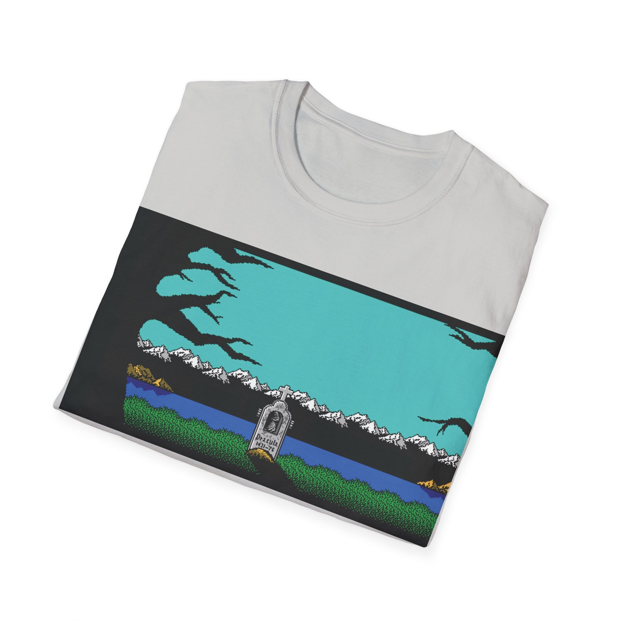 Gildan Unisex Softstyle® T-Shirt Retro Gamer - NES Simon's Quest Ending Design