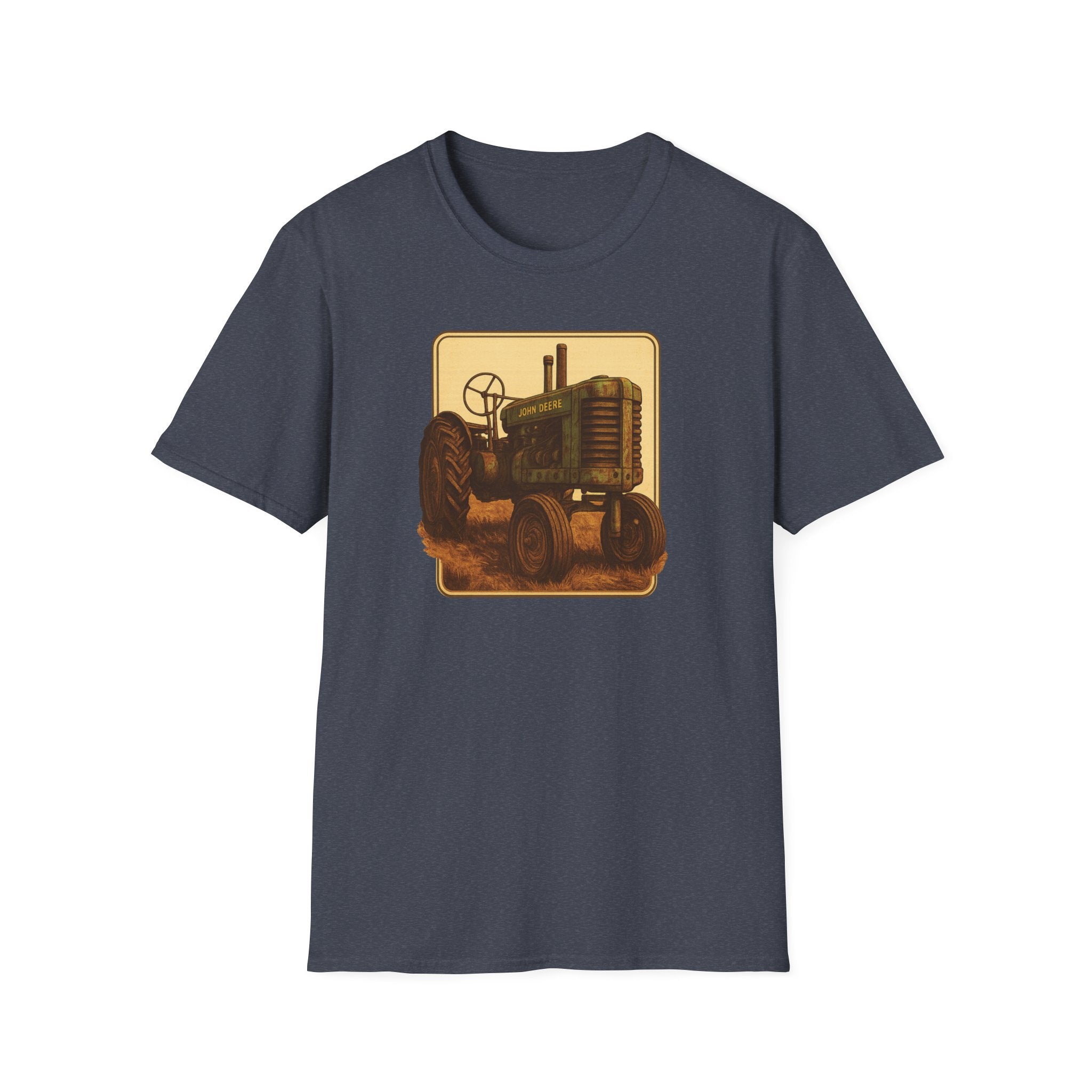 Gildan Unisex Softstyle® T-Shirt- Vintage John Deere Tractor