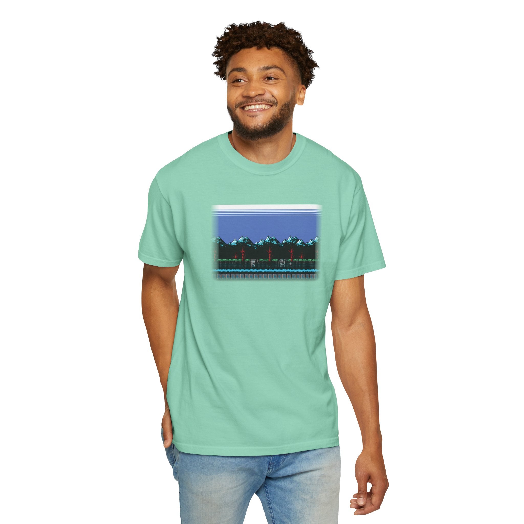 Comfort Colors® Garment-Dyed Short Sleeve Tee Graphic design-Simon's Quest scene