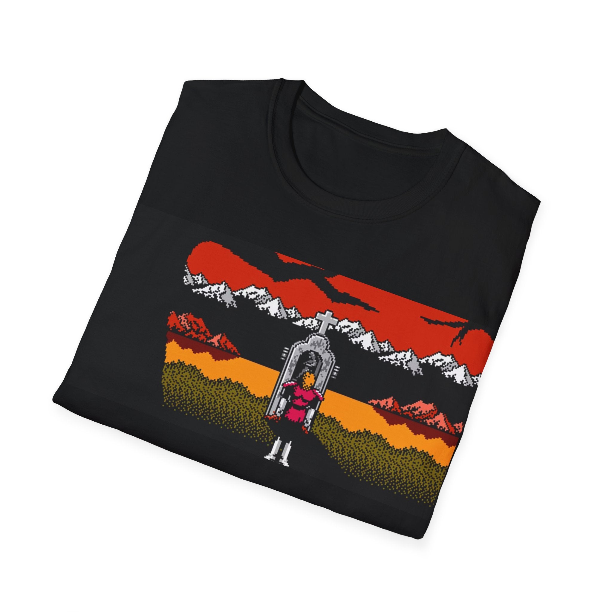 Gildan Unisex Softstyle® T-Shirt Retro Gamer - NES Simon's Quest Ending Design