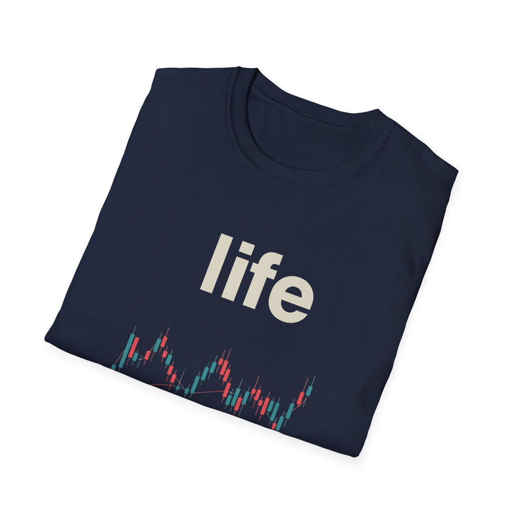 Gildan Unisex Softstyle® T-Shirt -Life is like a candle stick chart