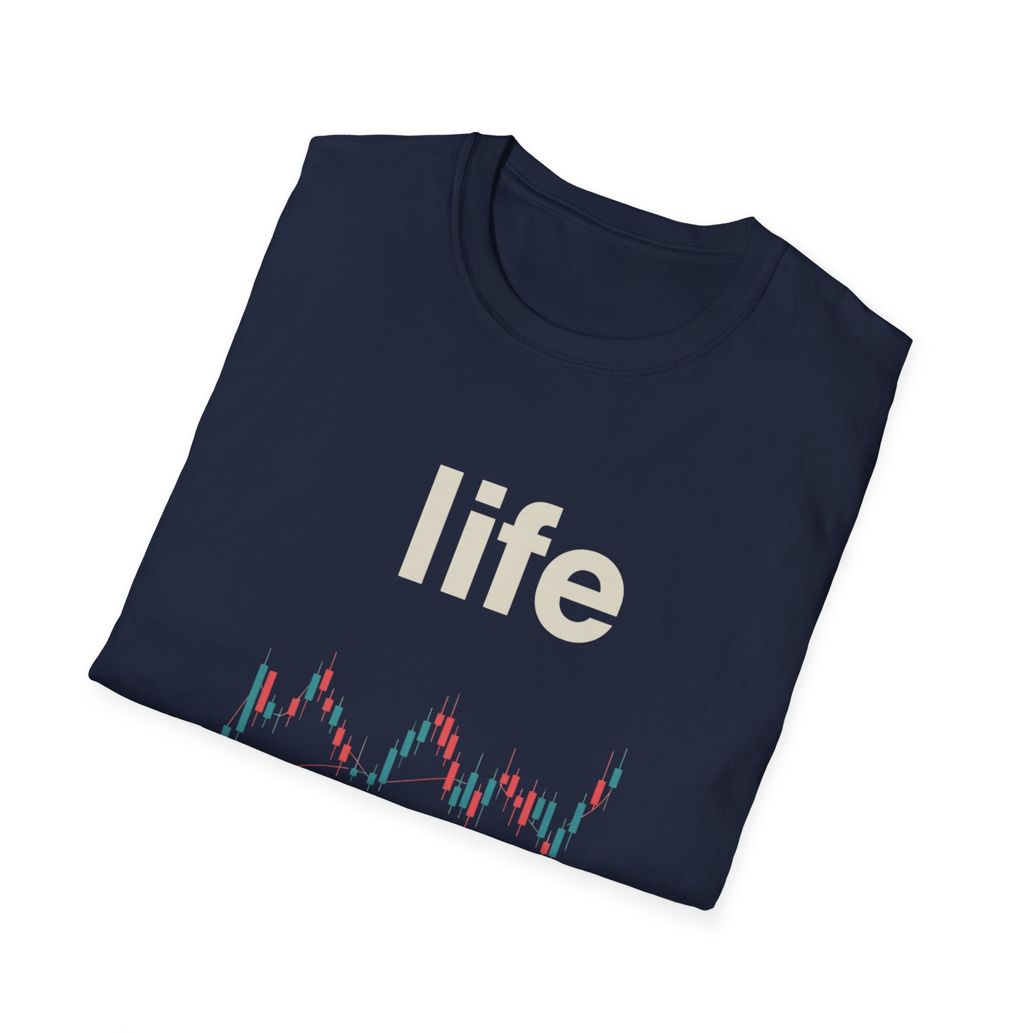 Gildan Unisex Softstyle® T-Shirt -Life is like a candle stick chart