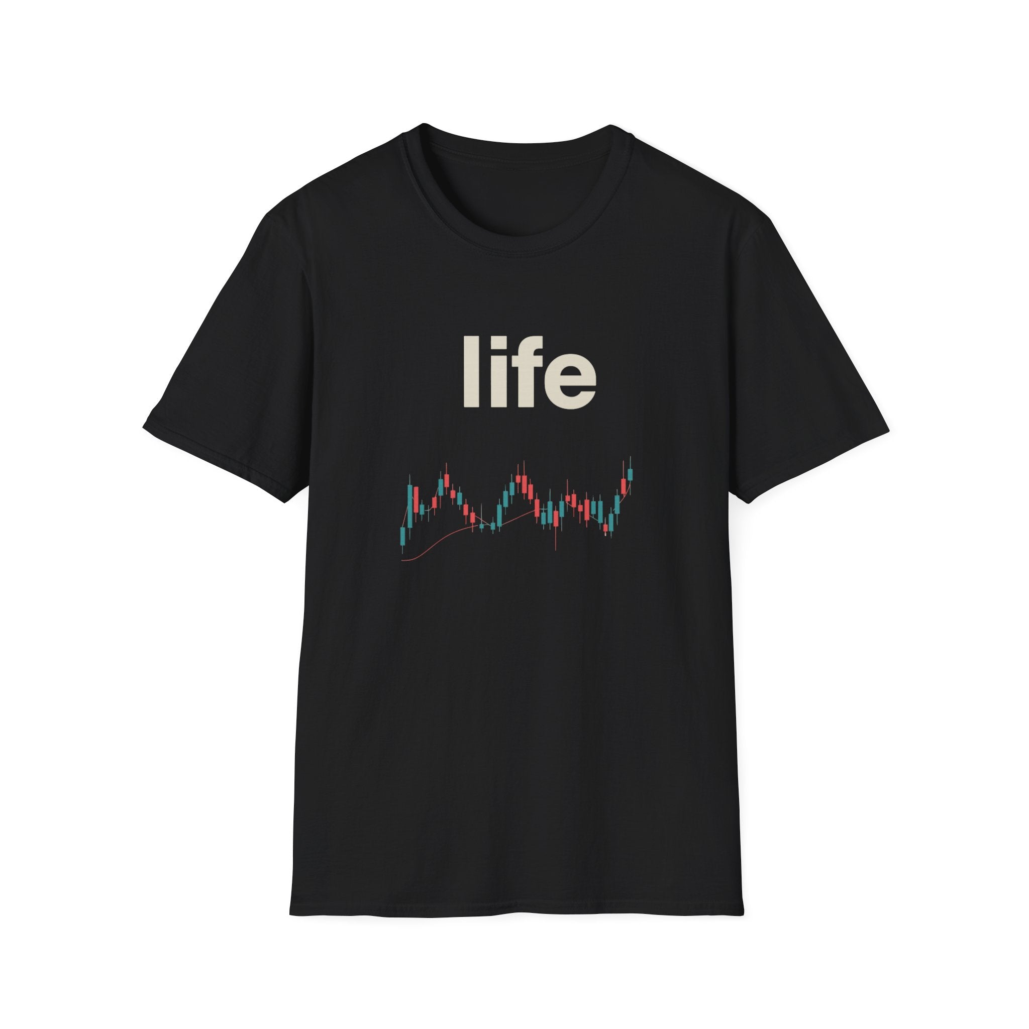 Gildan Unisex Softstyle® T-Shirt -Life is like a candle stick chart