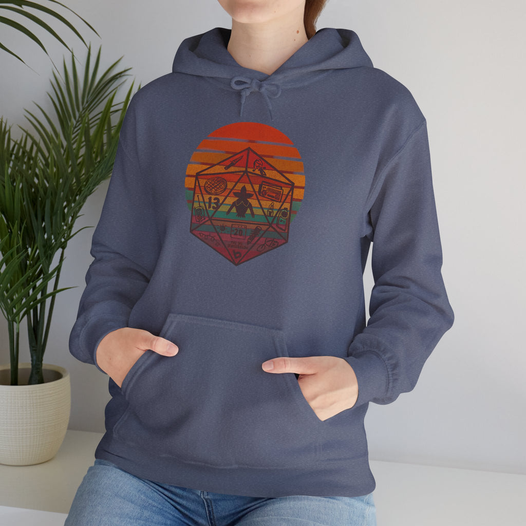 Gildan Heavy Blend Hoodie Stranger Things 20 Sided Dice