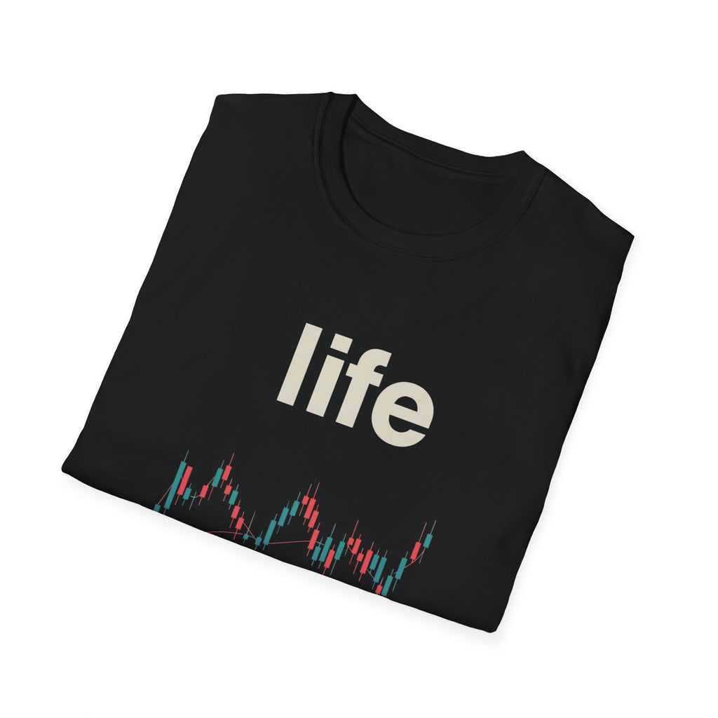 Gildan Unisex Softstyle® T-Shirt -Life is like a candle stick chart