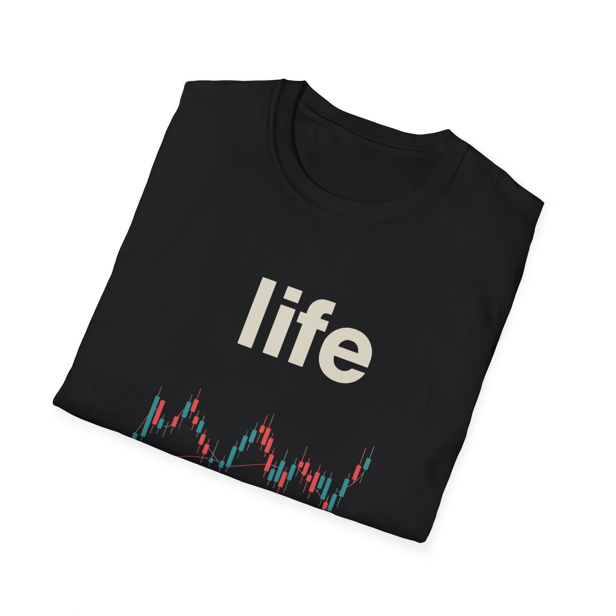 Gildan Unisex Softstyle® T-Shirt -Life is like a candle stick chart