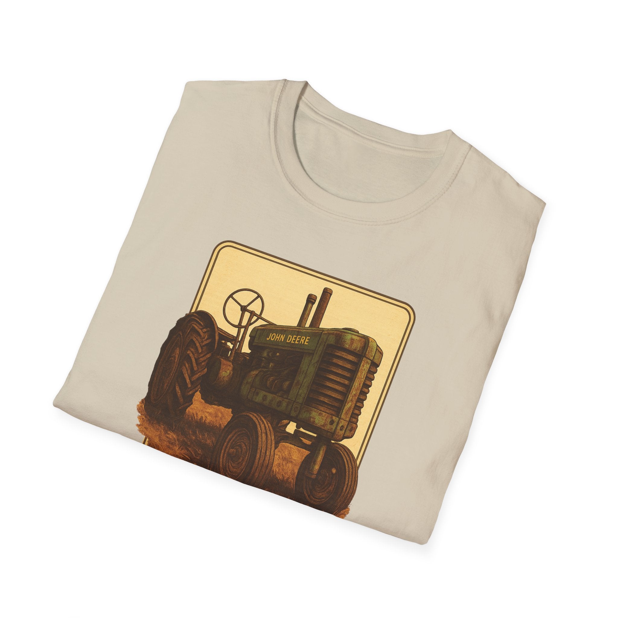 Gildan Unisex Softstyle® T-Shirt- Vintage John Deere Tractor