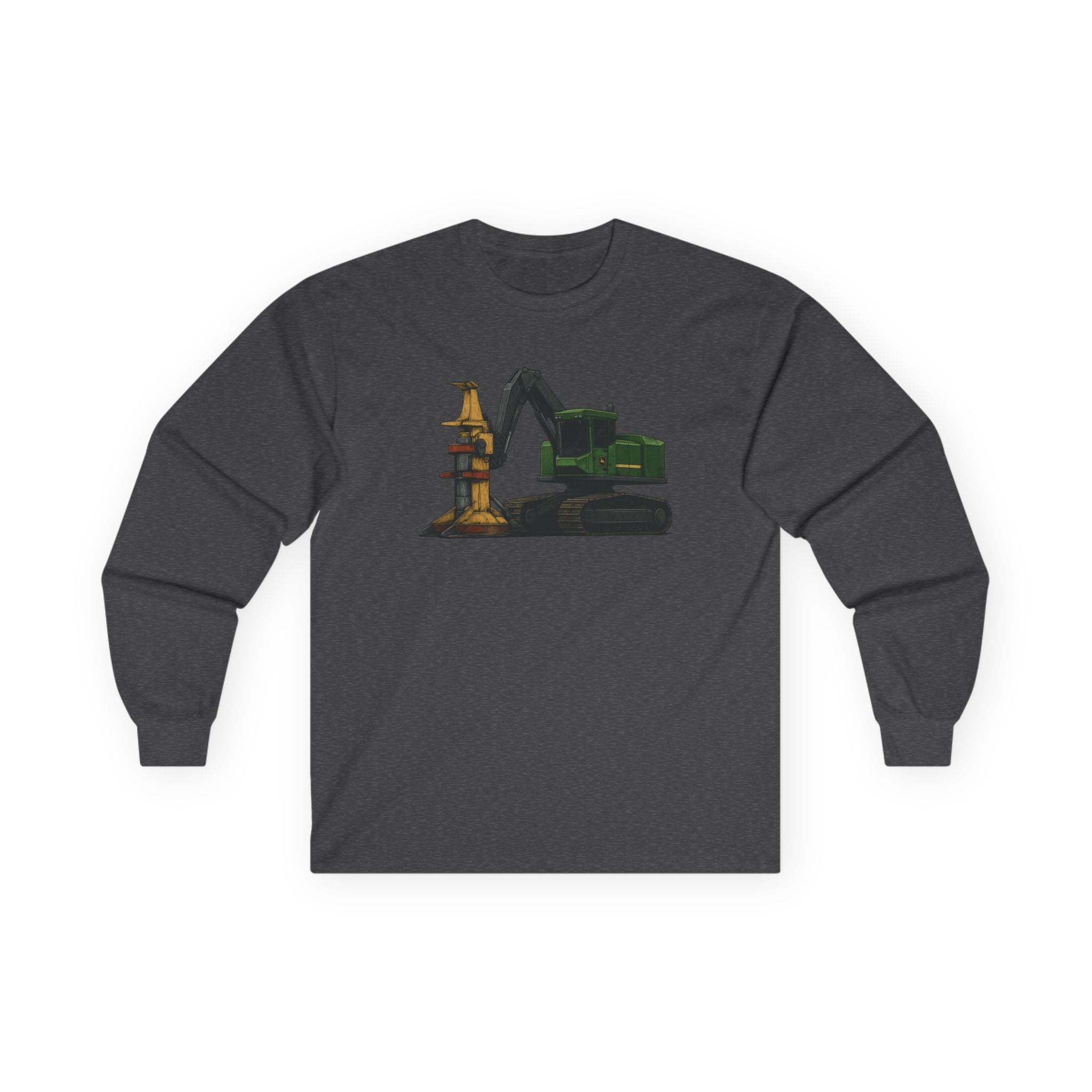 Logging Site Feller-Buncher Long Sleeve Tee