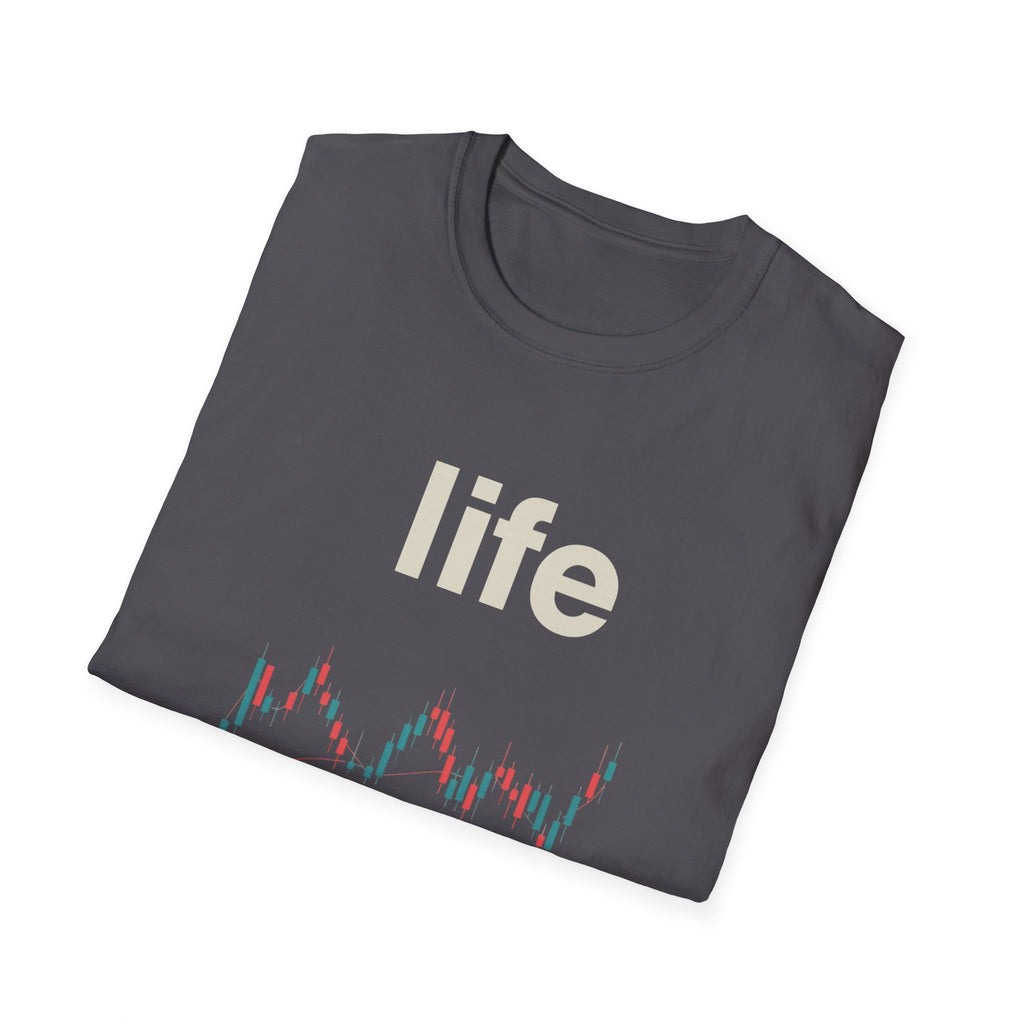 Gildan Unisex Softstyle® T-Shirt -Life is like a candle stick chart