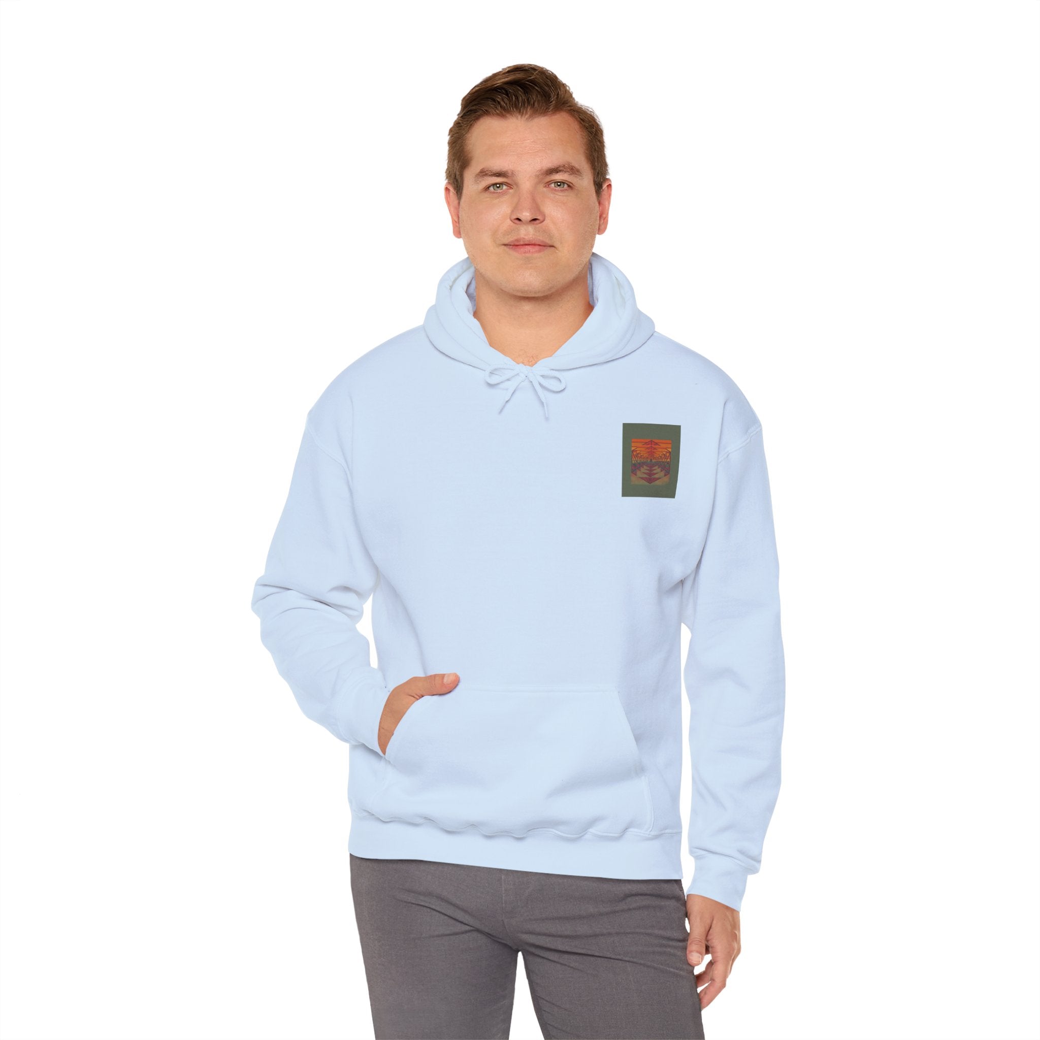 Gildan Heavy Blend Hoodie Stranger Things 20 Sided Dice