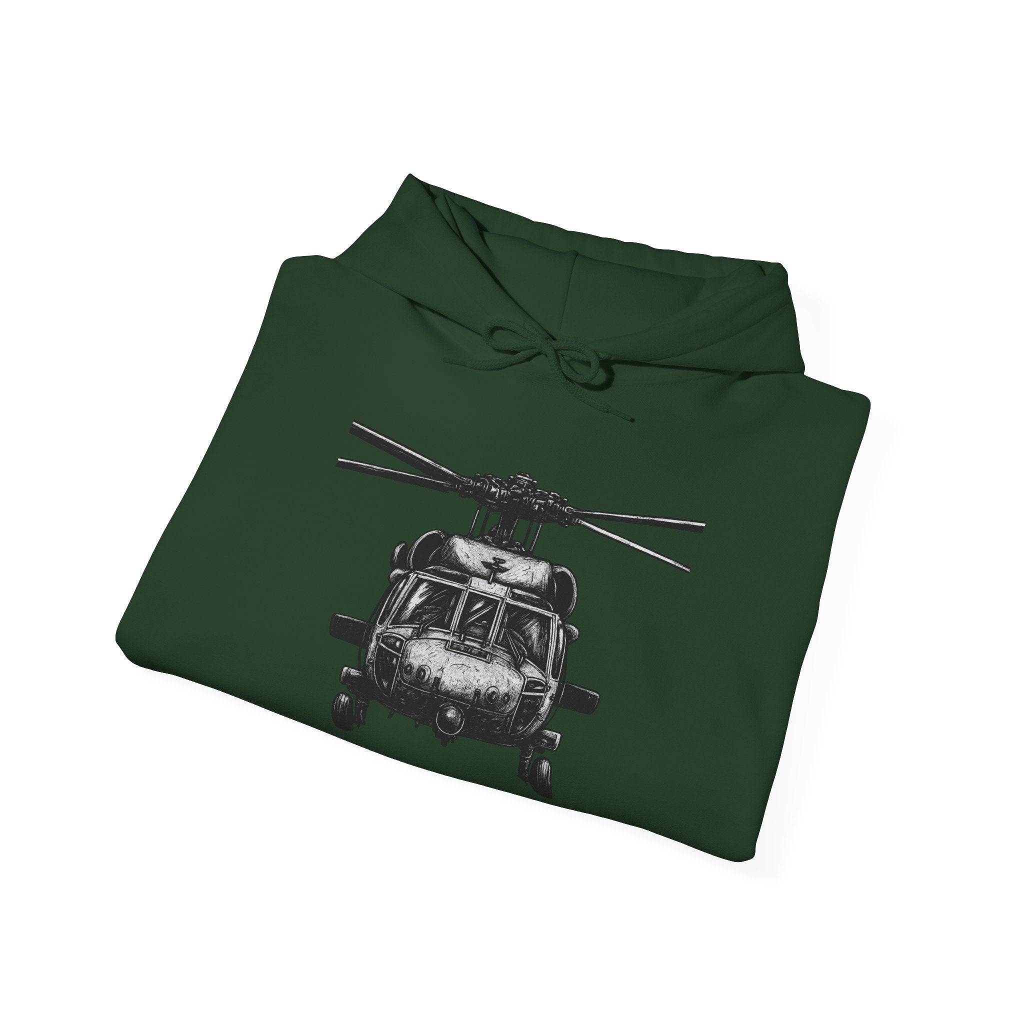 Gildan Heavy Blend Hoodie-Black Hawk Helicopter Hoodie