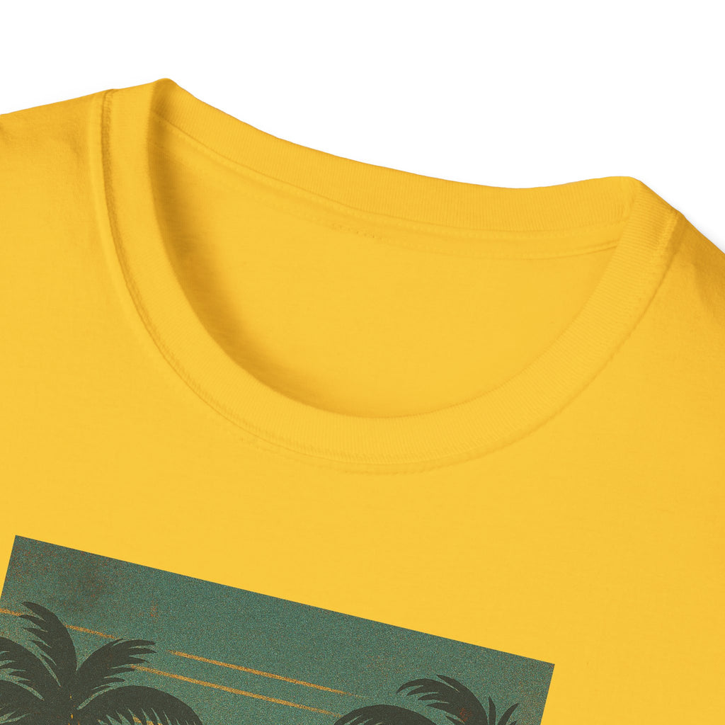Gildan Unisex Softstyle® T-Shirt Retro Beach Sunset