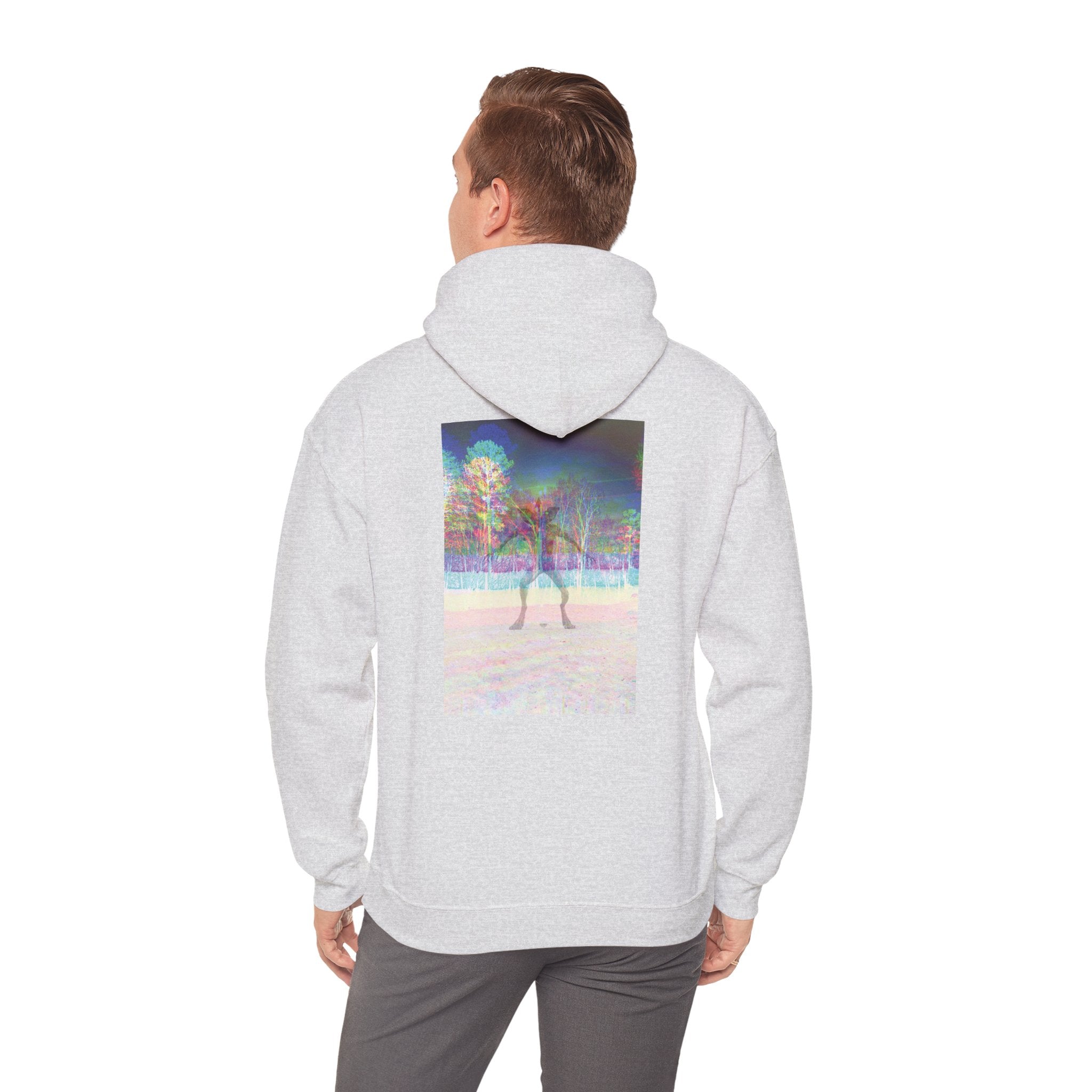 Gildan Heavy Blend Hoodie — Retro Stranger Things Monster Sweatshirt