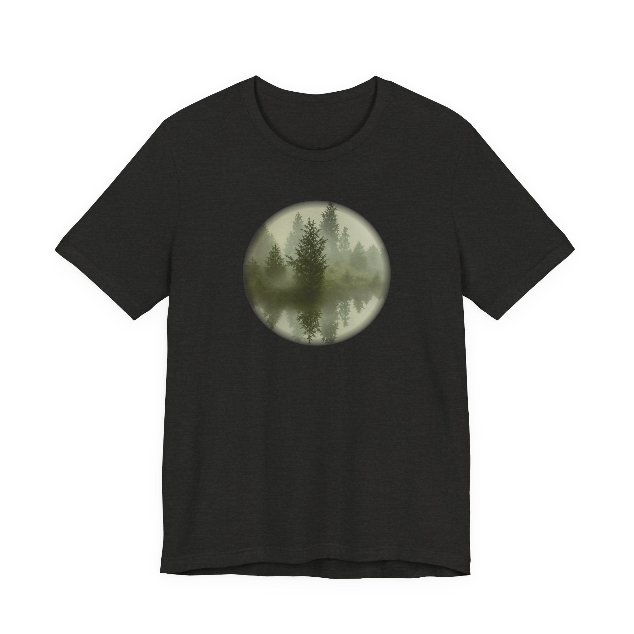 Bella+Canvas Unisex Jersery Short Sleeve T-Shirt — Floating Mirror Forest