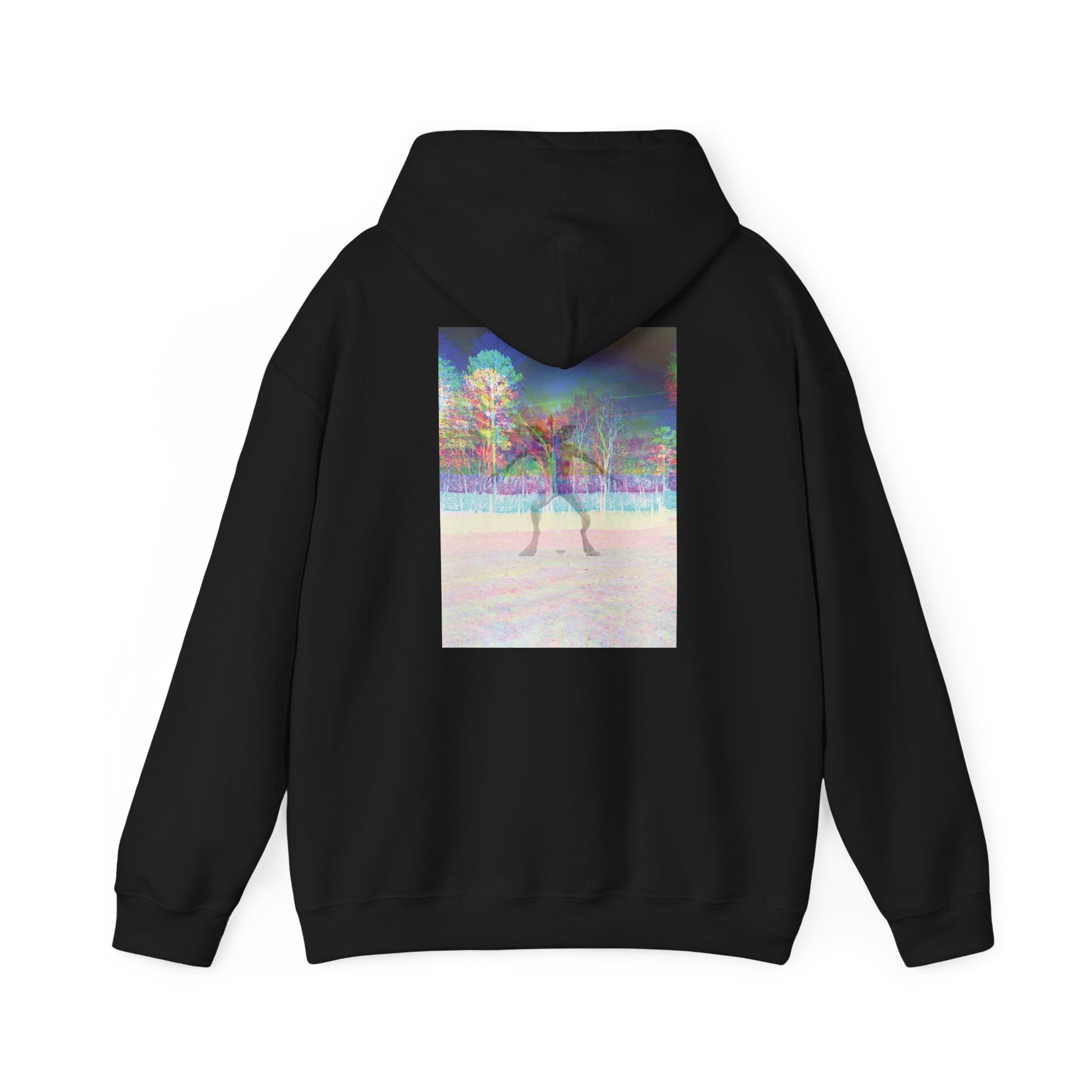 Gildan Heavy Blend Hoodie — Retro Stranger Things Monster Sweatshirt